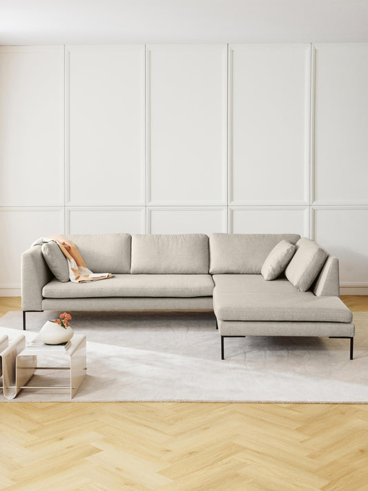 Ecksofa Emma mit Metall-Füßen
