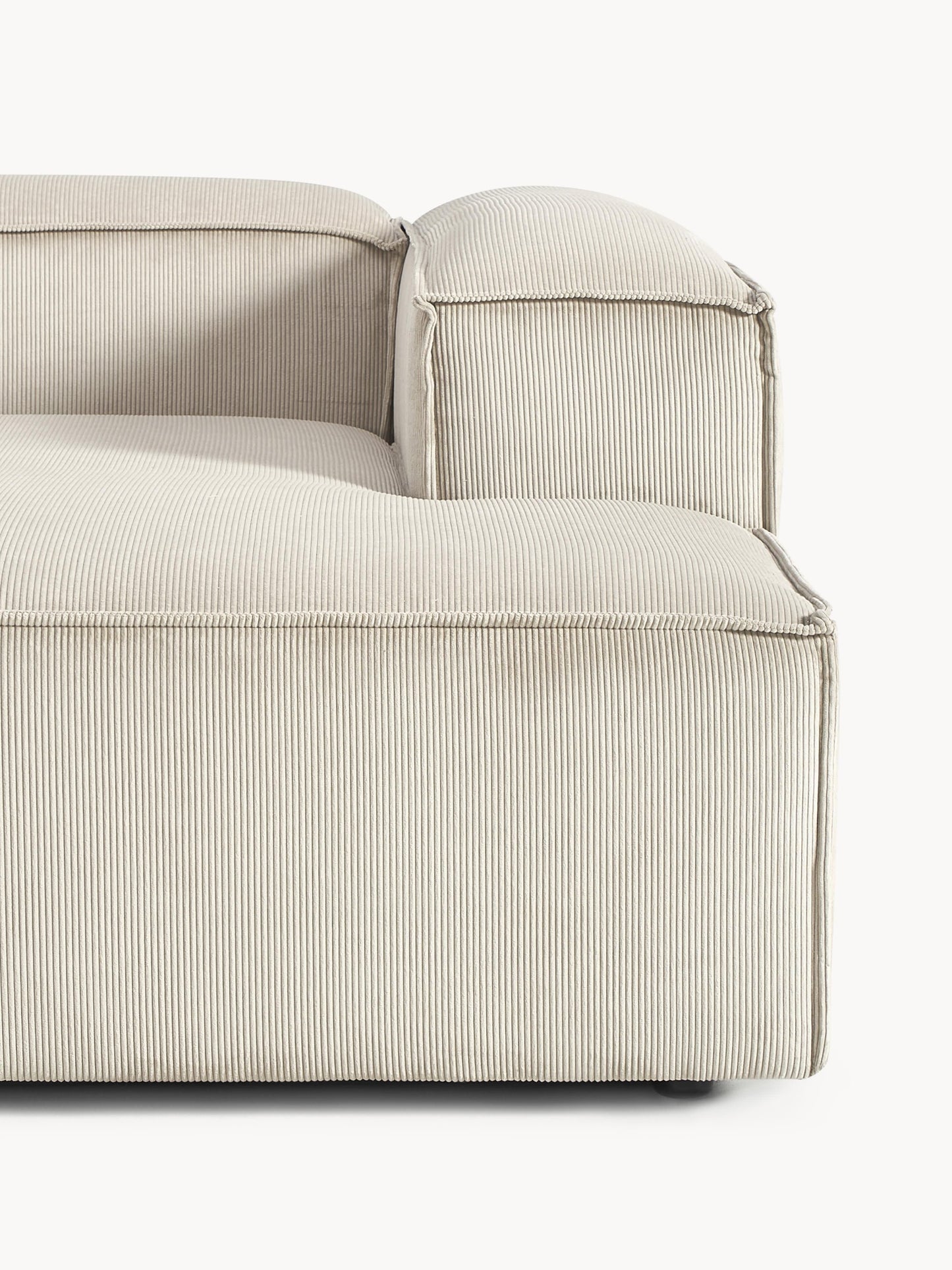 Modulares Ecksofa Lennon (2-Sitzer) aus Cord