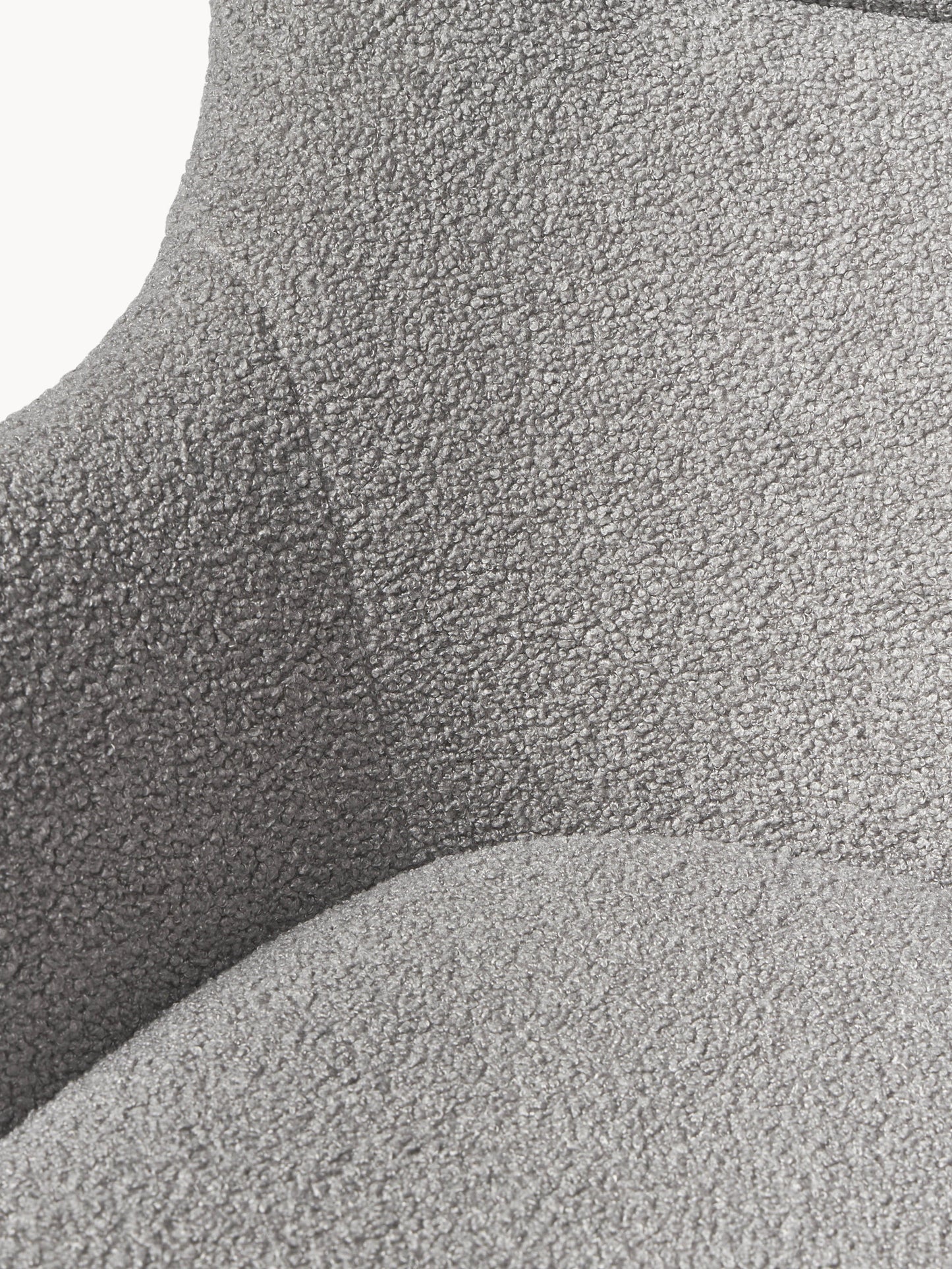 Teddy-Schaukelstuhl Wing mit Metallbeinen