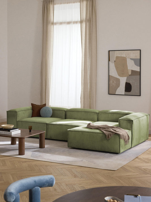Modulares Ecksofa Lennon (4-Sitzer) aus Cord