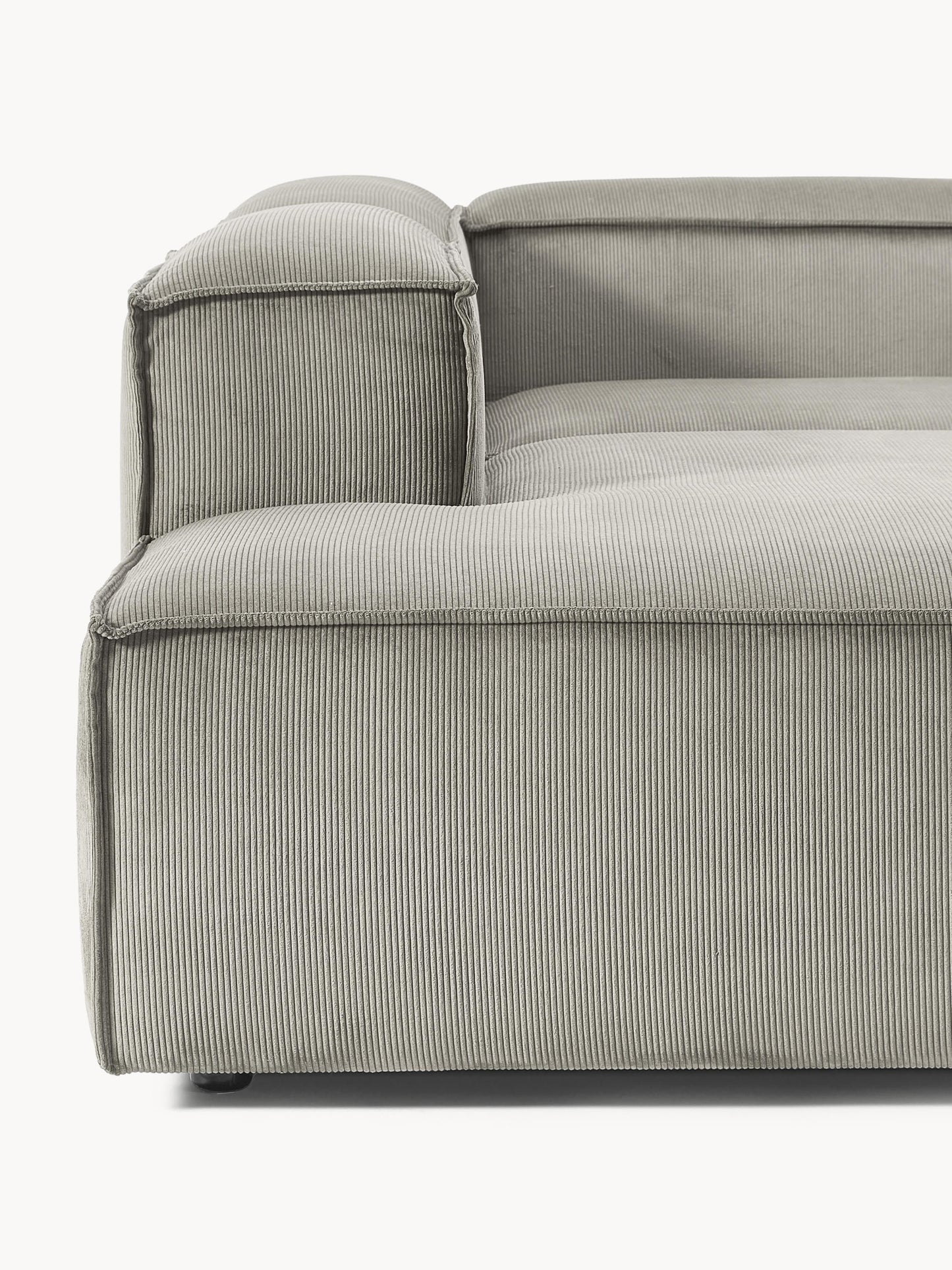 Modulares XL-Ecksofa Lennon (4-Sitzer) aus Cord
