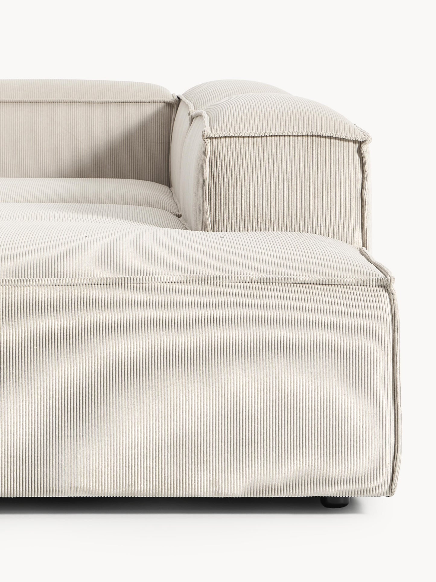 Modulares XL-Ecksofa Lennon (4-Sitzer) aus Cord