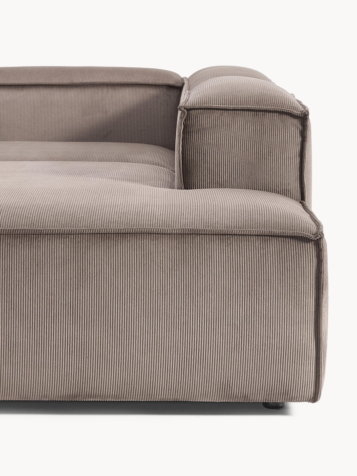 Modulares XL-Ecksofa Lennon (4-Sitzer) aus Cord