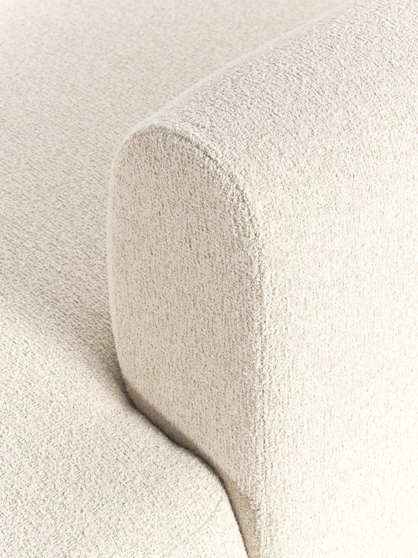 Modulares Bouclé-Ecksofa Sofia (4-Sitzer)