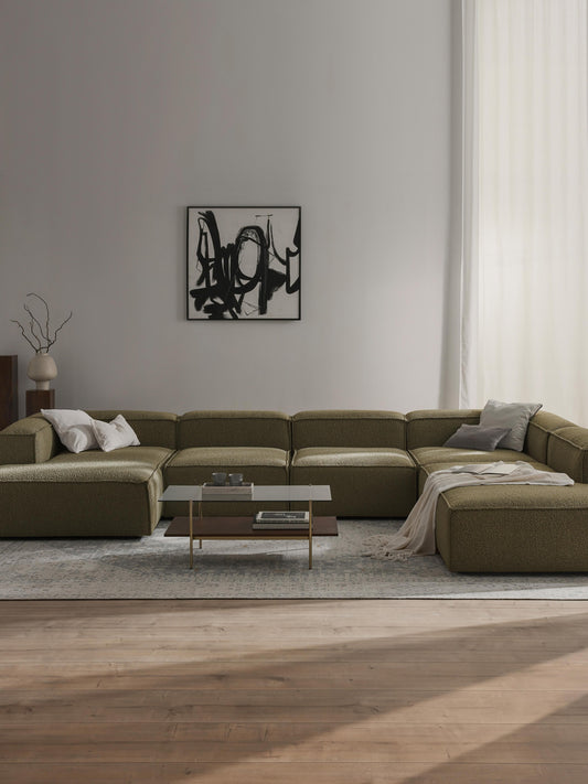 Modulares XL Sofa Lennon aus Bouclé