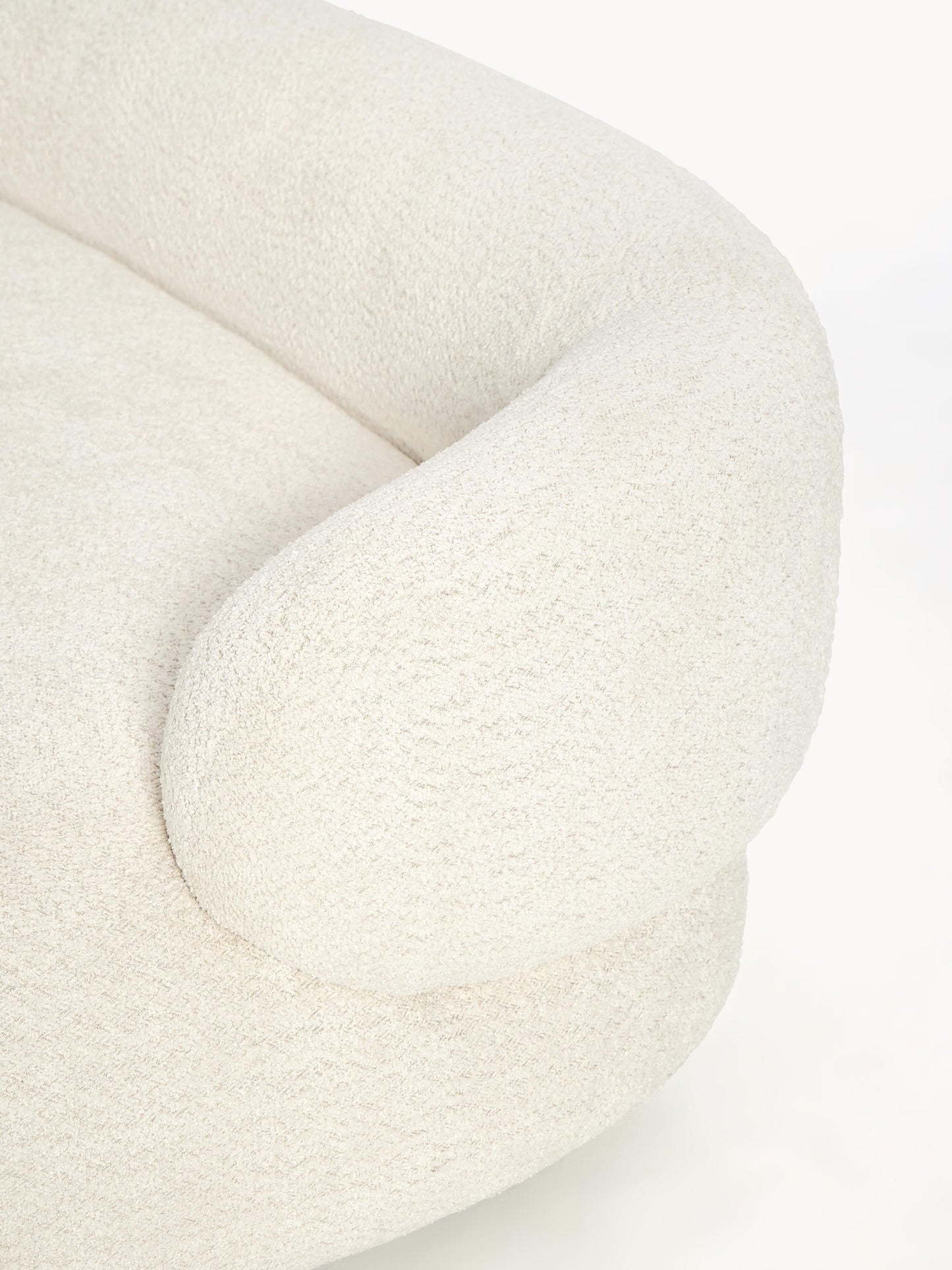 Sofa Alba (3-Sitzer) aus Teddy-Bouclé