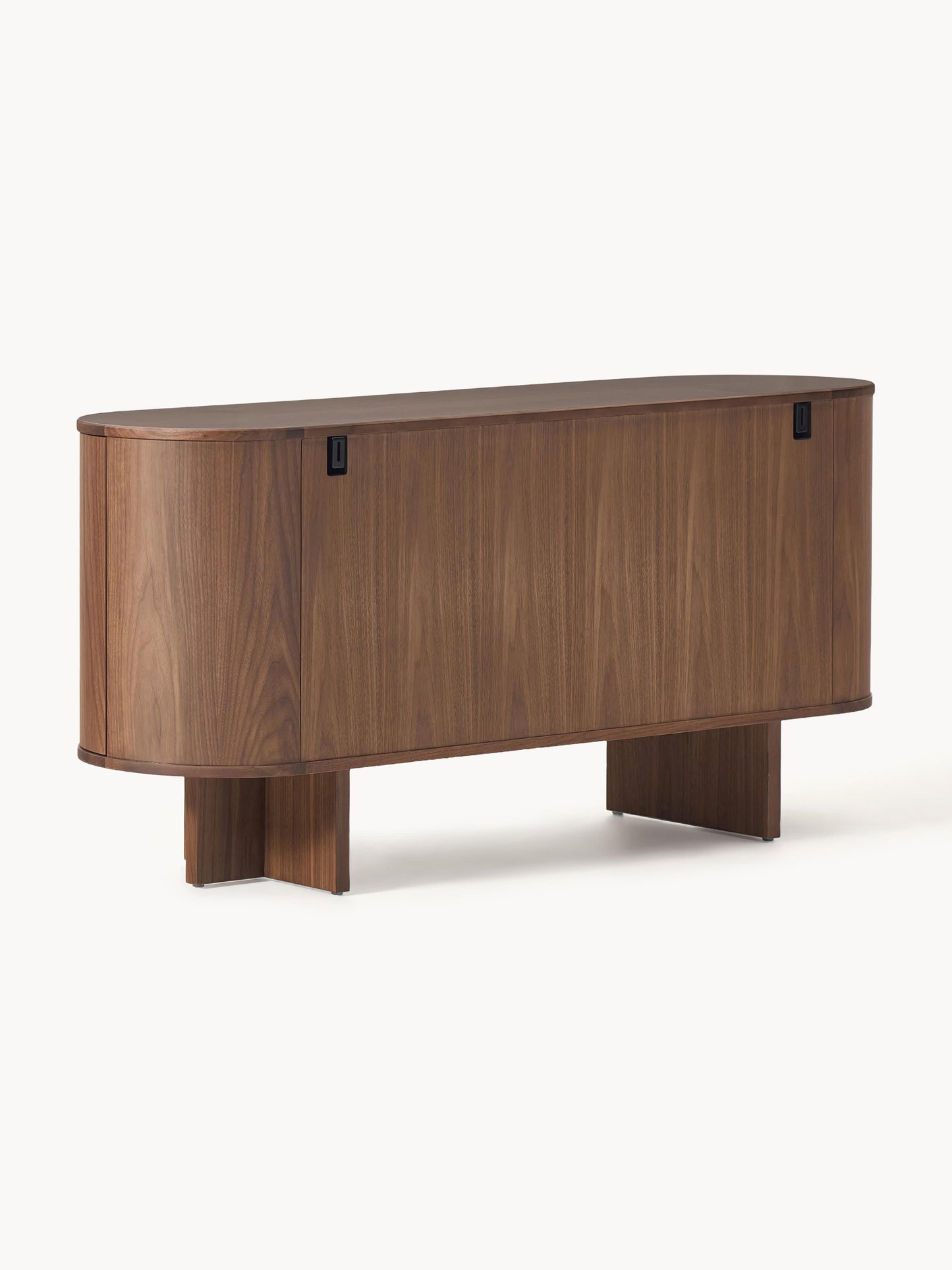 Holz-Sideboard Zumi mit abgerundeten Ecken