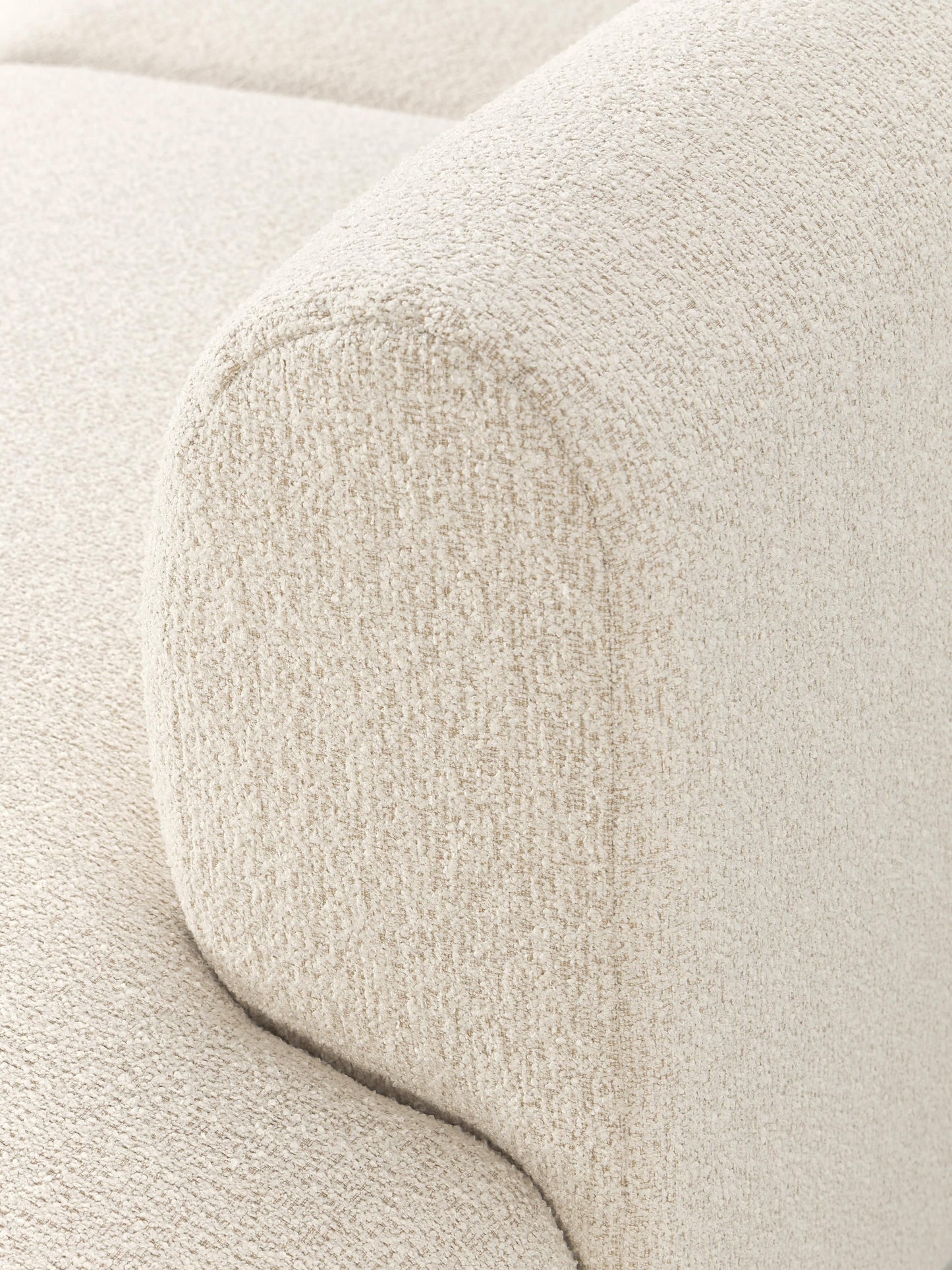 Modulares Bouclé-Ecksofa Sofia (4-Sitzer)