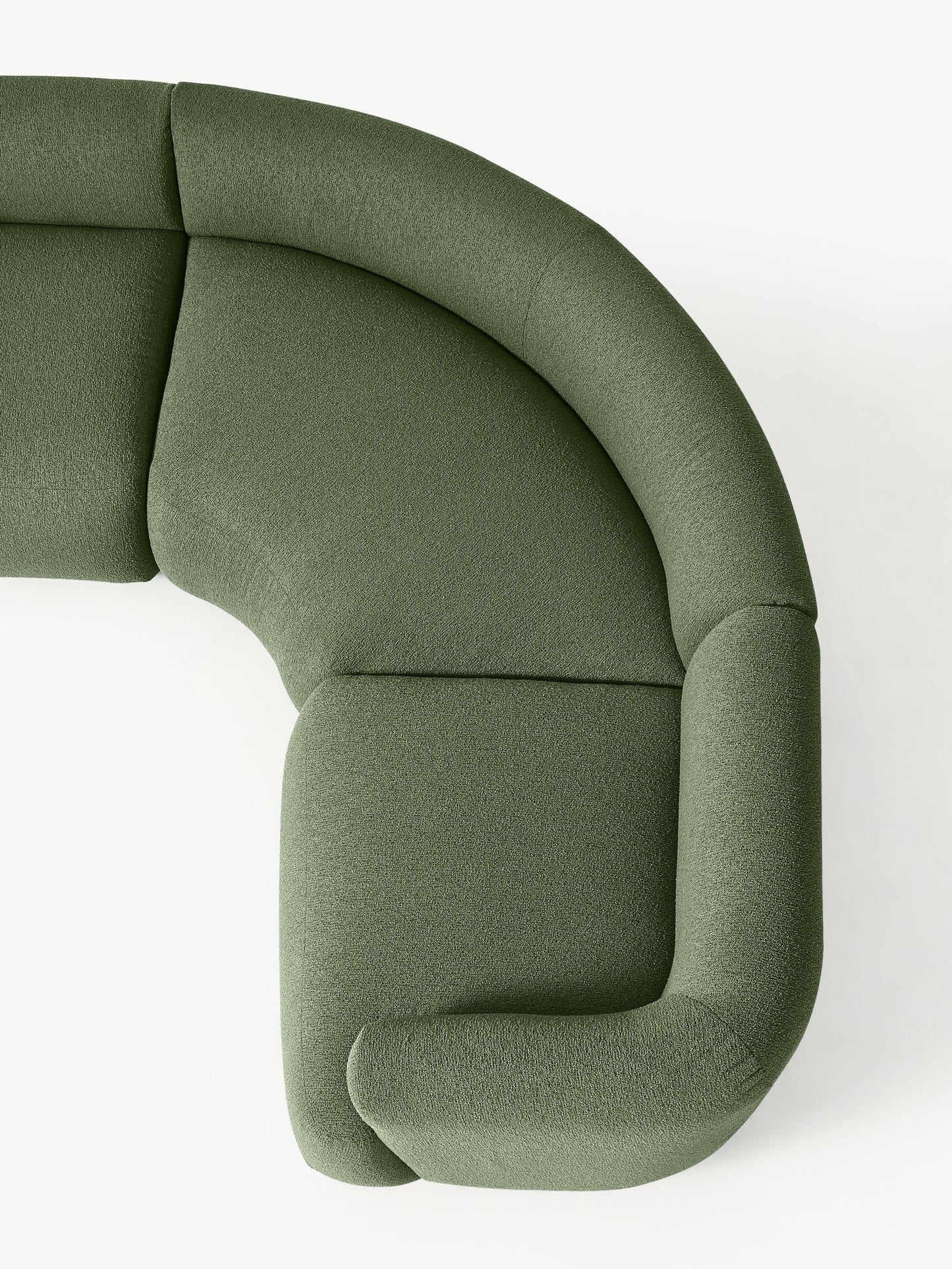 Modulares Bouclé-Ecksofa Sofia (4-Sitzer)