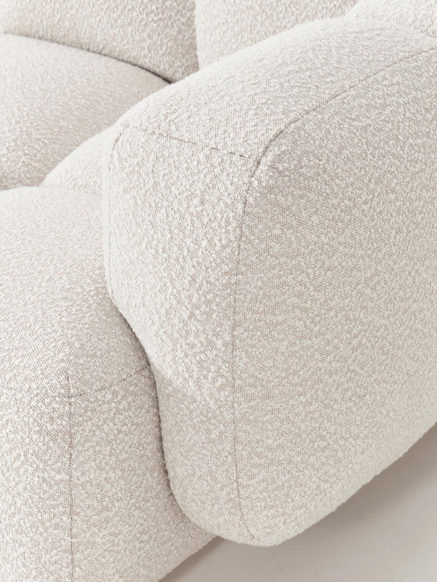 Modulares Sofa Tayla (3-Sitzer) aus Bouclé