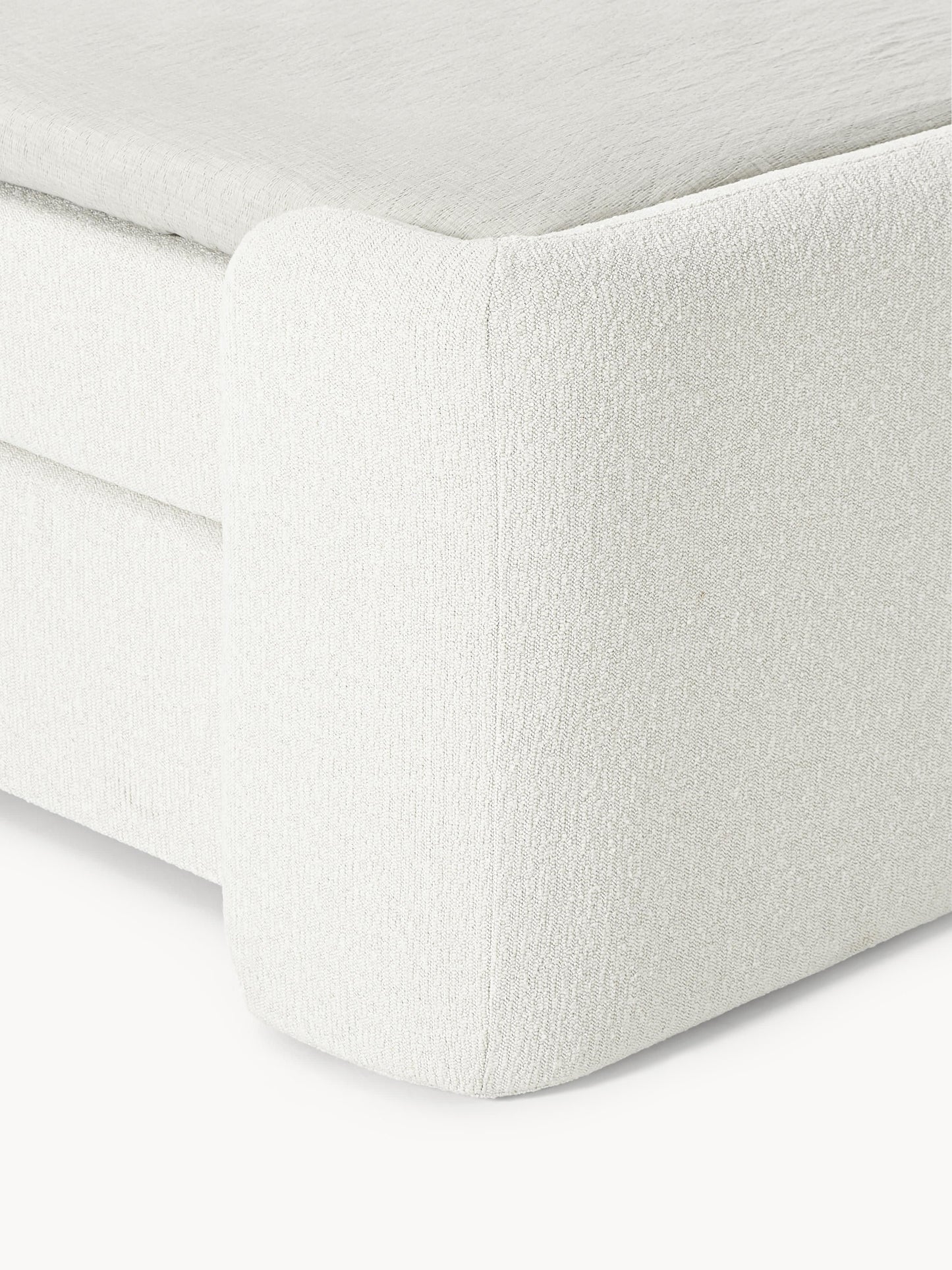 Bouclé-Boxspringbett Perla