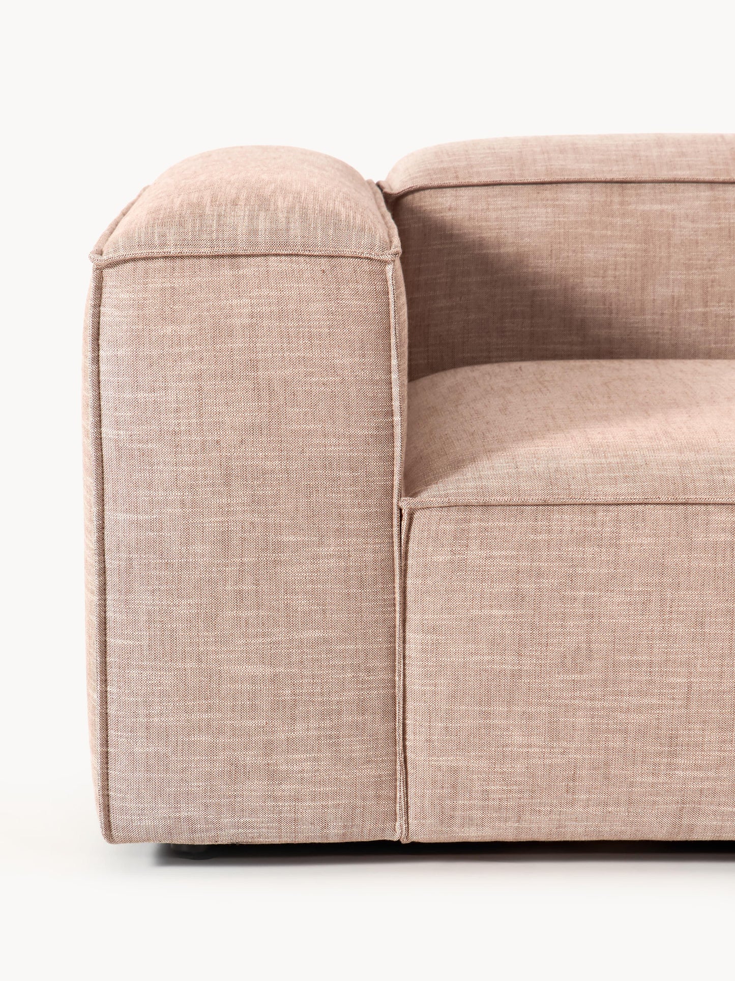 Modulares Sofa Lennon (4-Sitzer) aus Leinen-Mix
