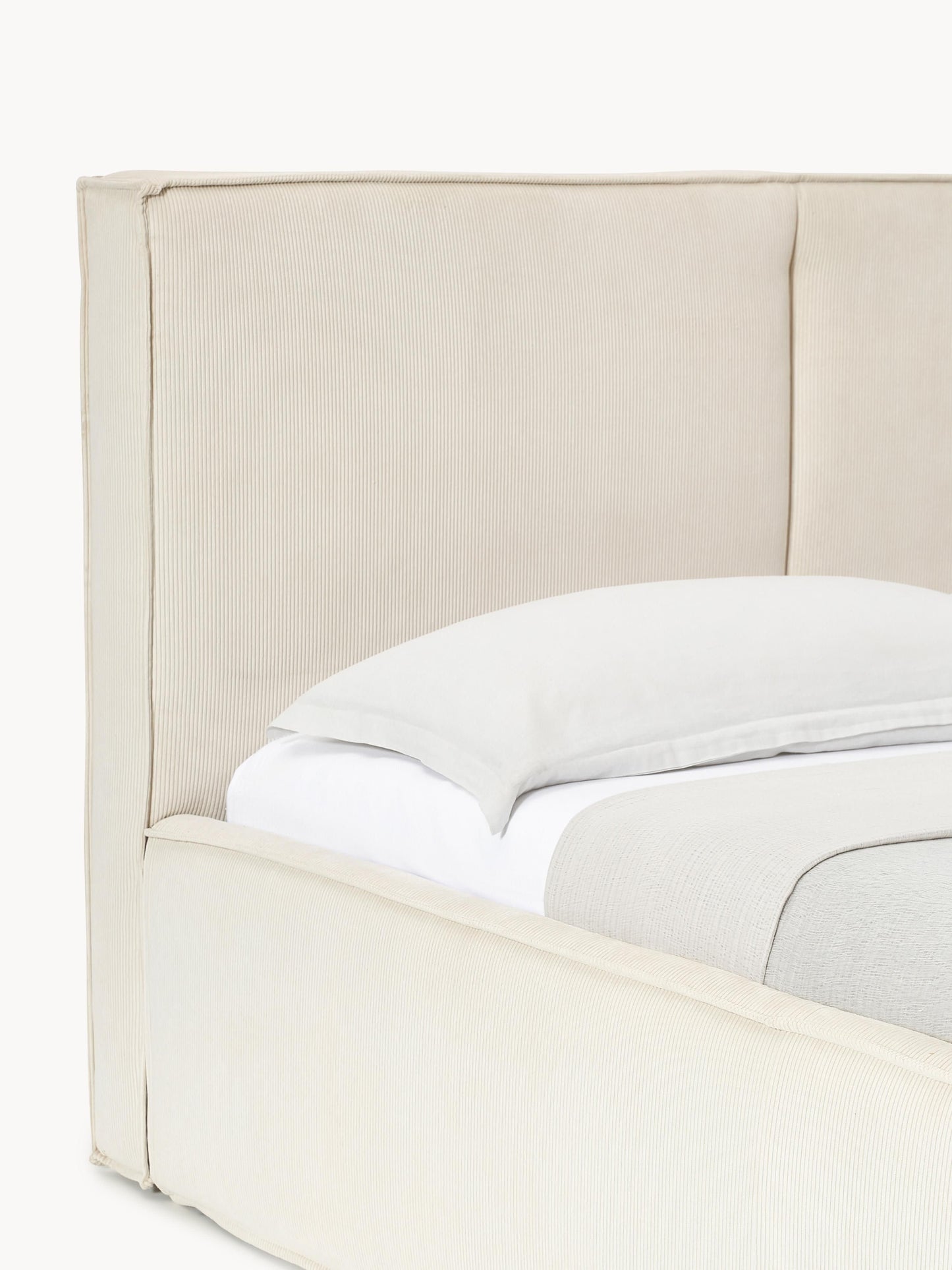 Cord-Polsterbett Dream mit Stauraum