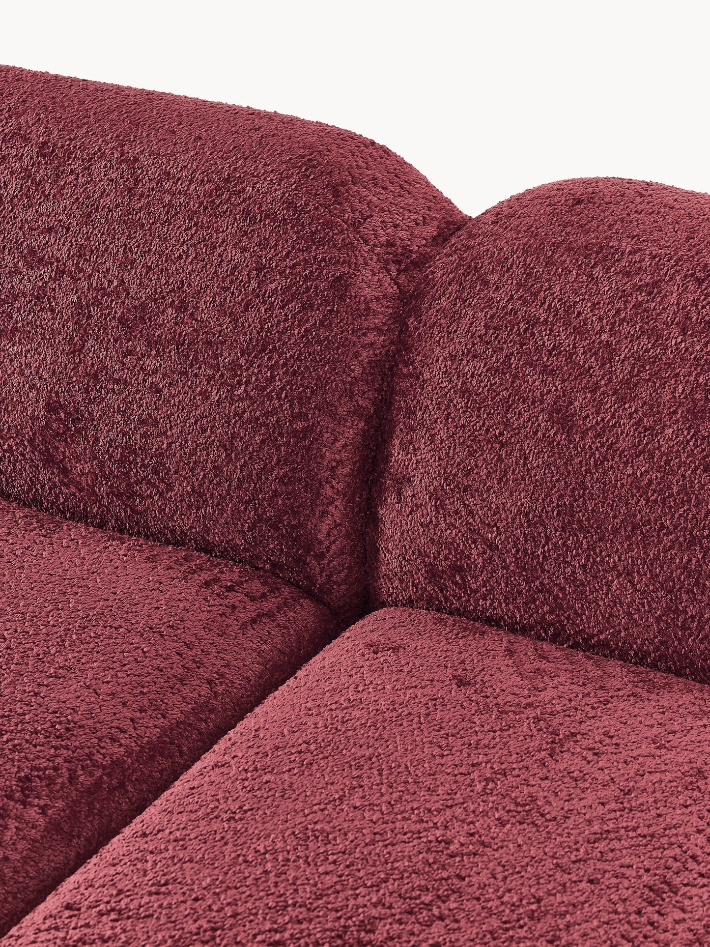Modulares Teddy-Bouclé-Sofa Wolke (3-Sitzer)