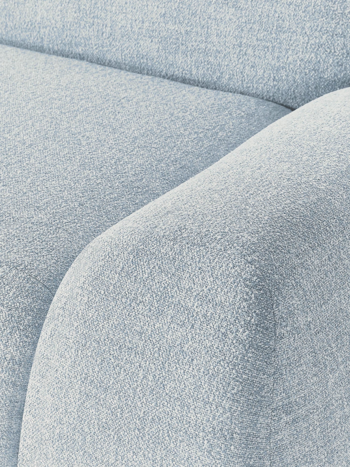 Modulares Bouclé-Ecksofa Wolke (4-Sitzer)