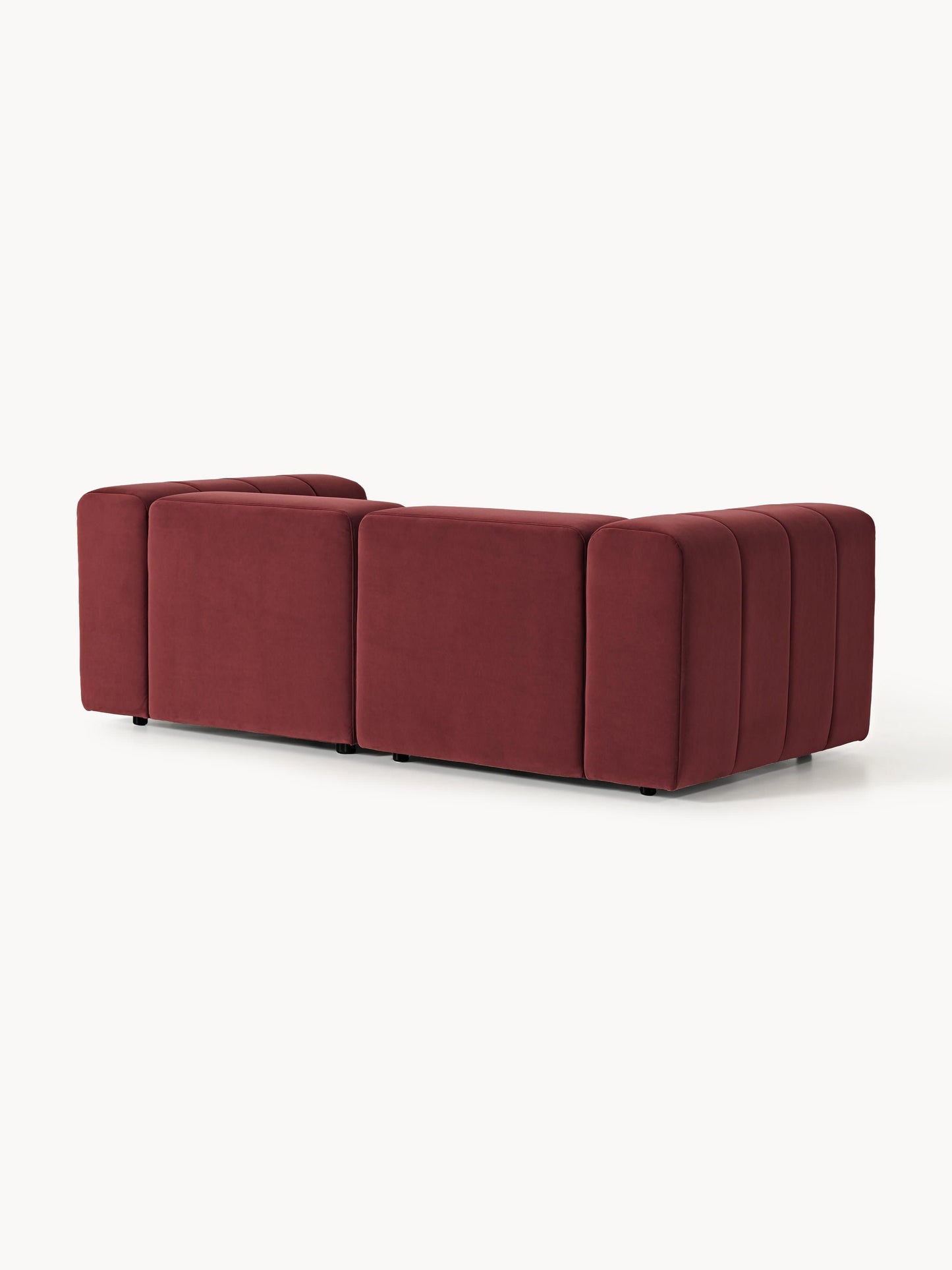 Modulares Samt-Sofa Lena (3-Sitzer)