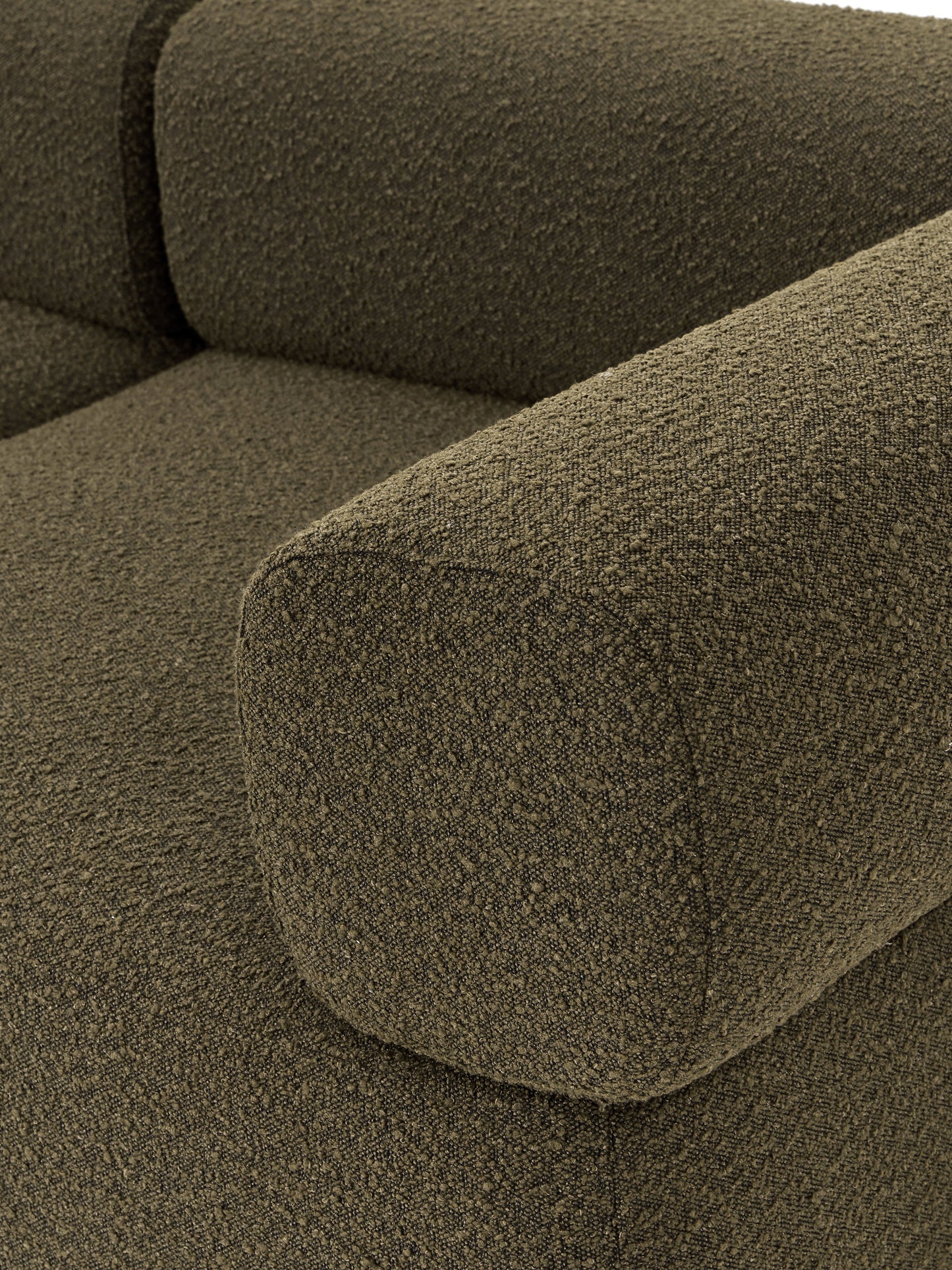 Großes modulares Bouclé-Sofa Anton