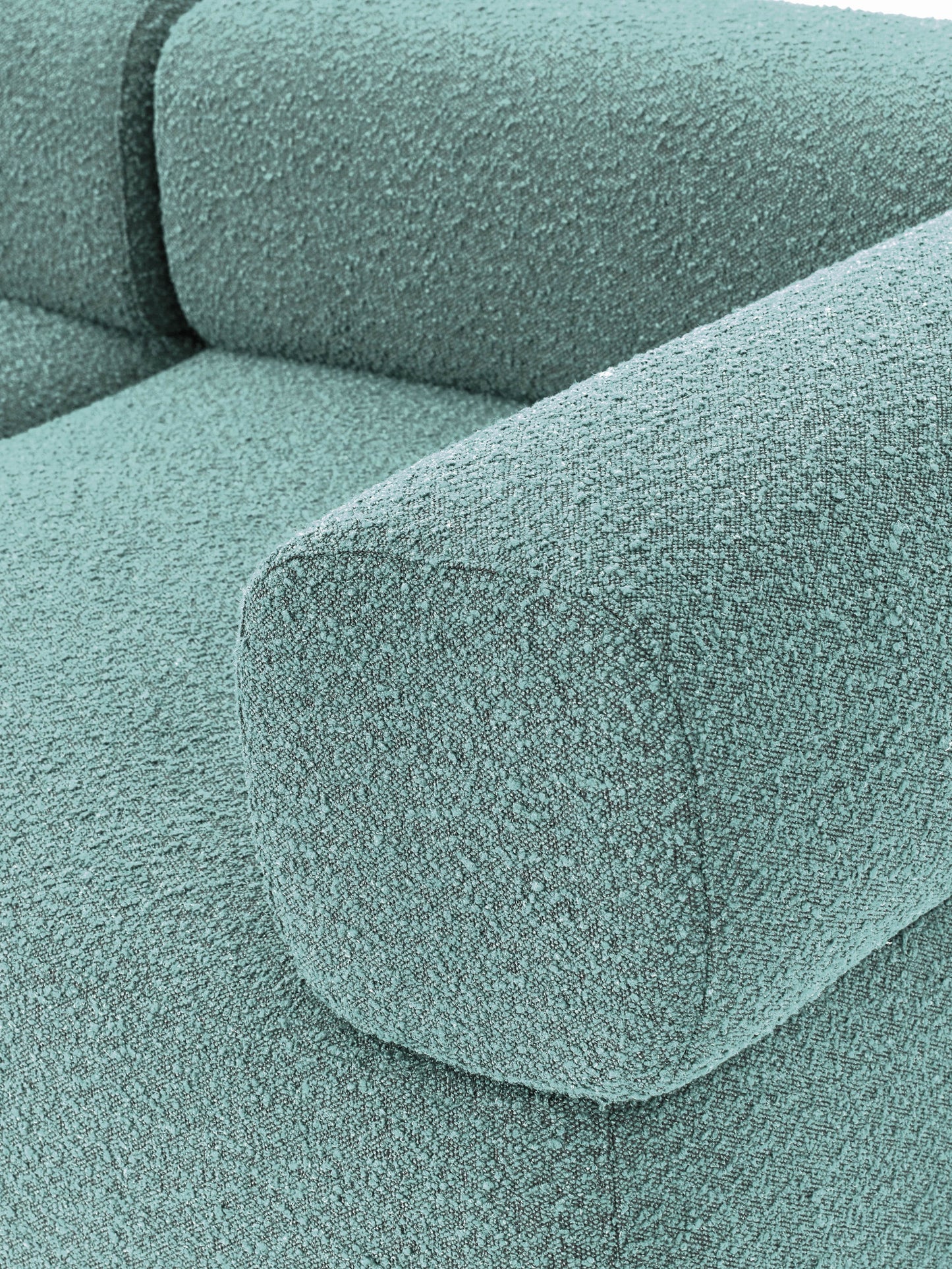 Großes modulares Bouclé-Sofa Anton