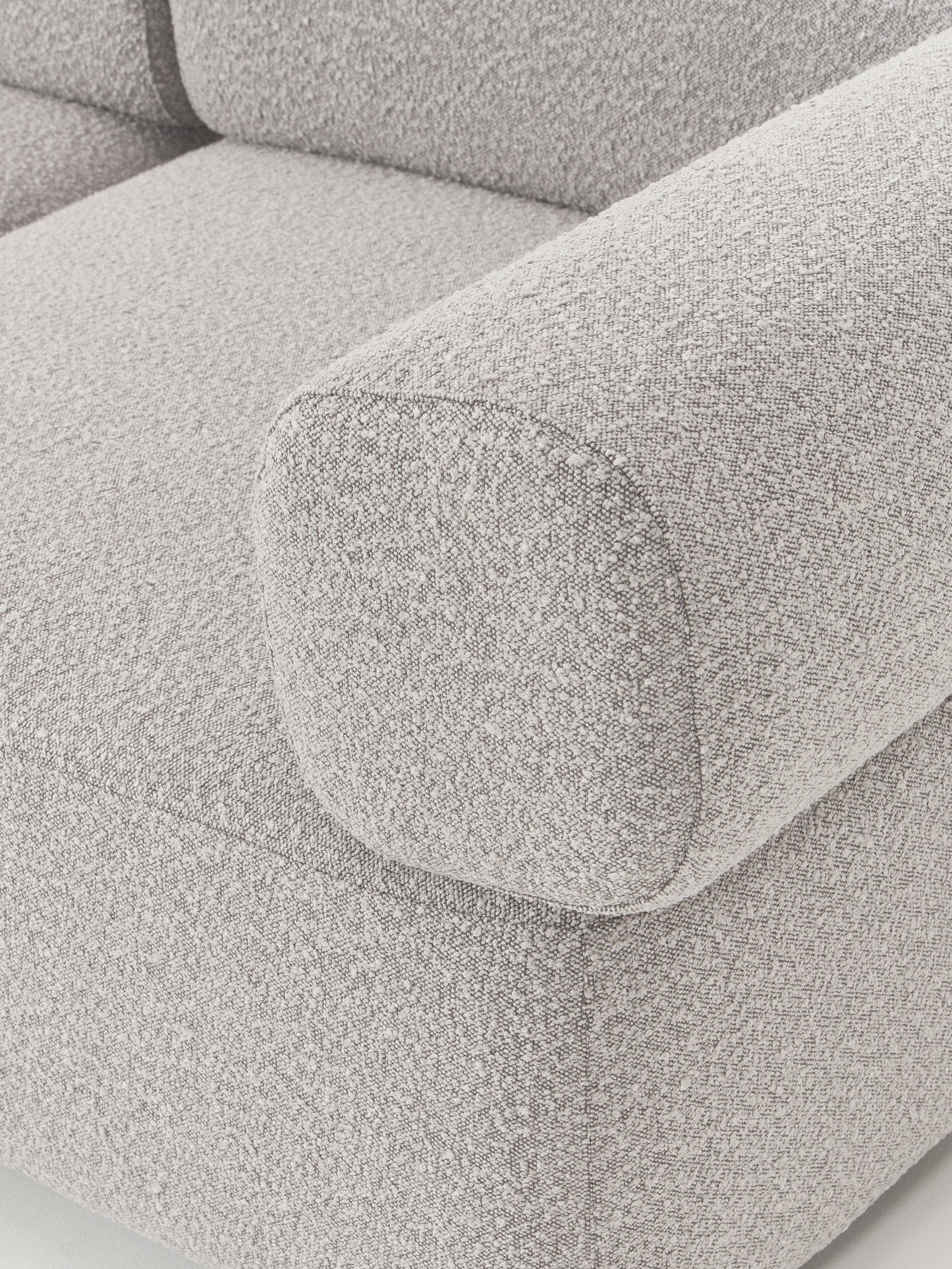 Modulares Bouclé-Sofa Anton (3-Sitzer)
