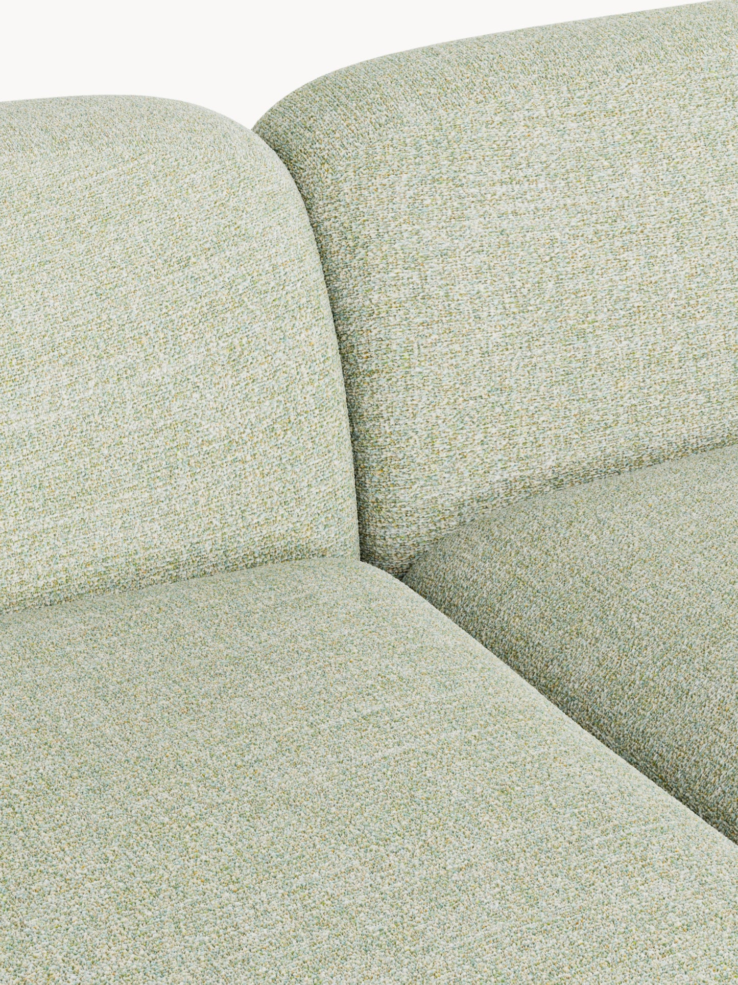 Modulares Bouclé-Ecksofa Wolke (4-Sitzer)