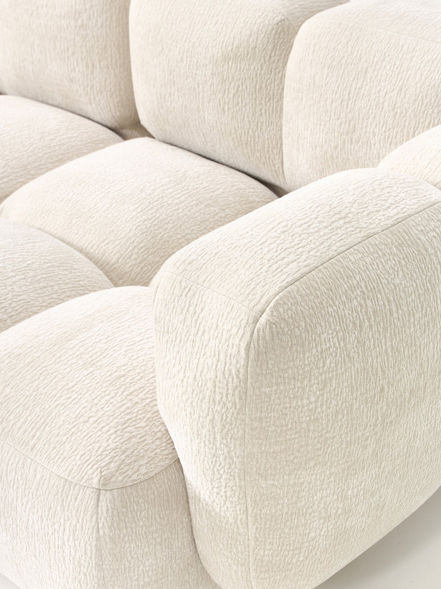 Modulares Sofa Tayla (4-Sitzer) mit Hocker (links/rechts)