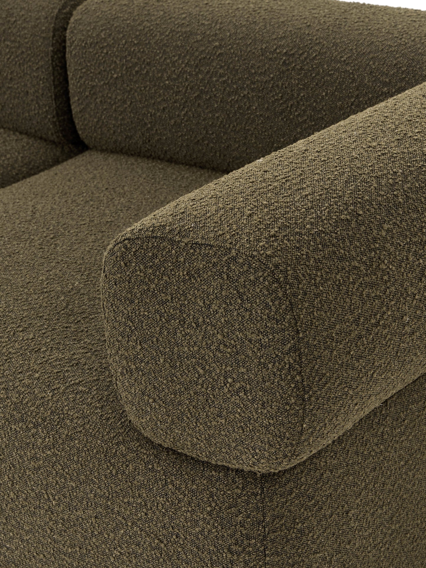 Modulares Bouclé-Sofa Anton (3-Sitzer)