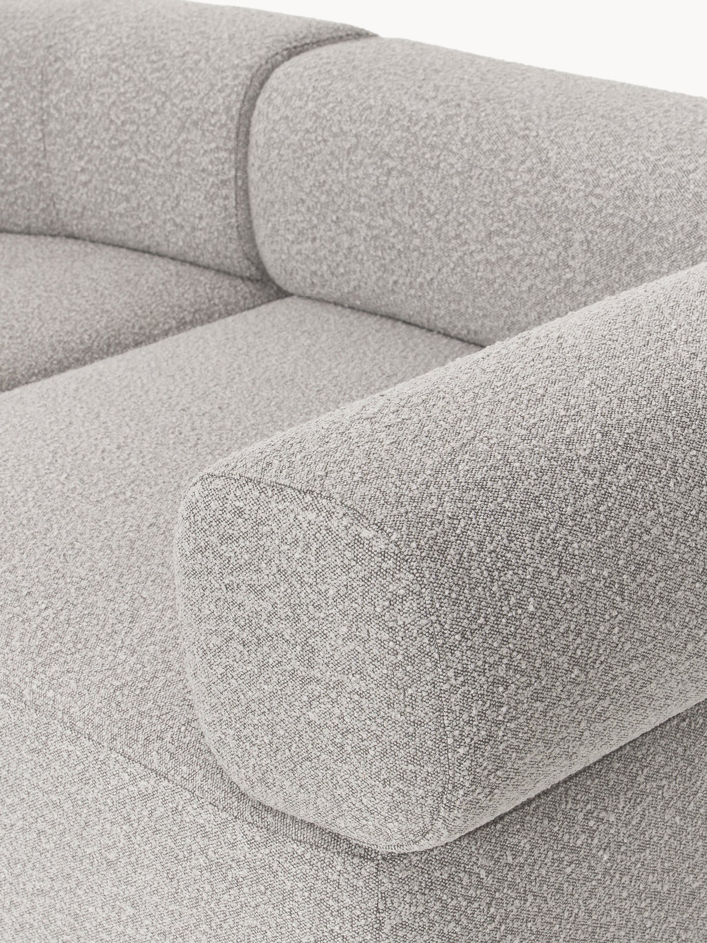 Großes modulares Bouclé-Sofa Anton