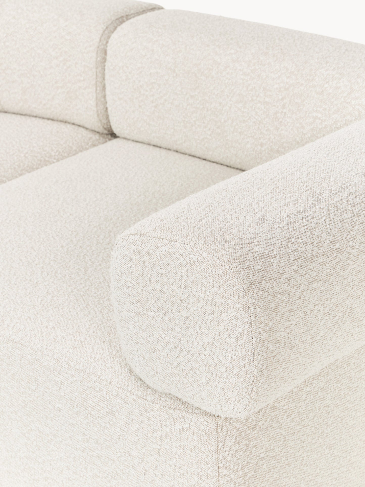 Großes modulares Bouclé-Sofa Anton