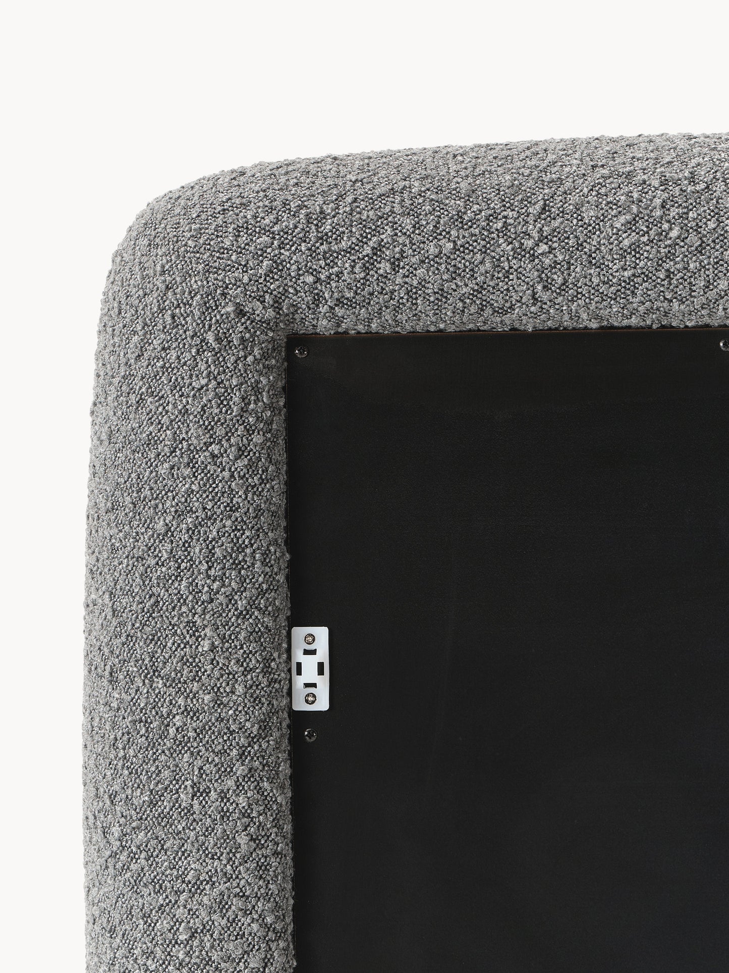 Westwing | Crosby Studios, Ganzkörperspiegel Glace mit Bouclé-Rahmen