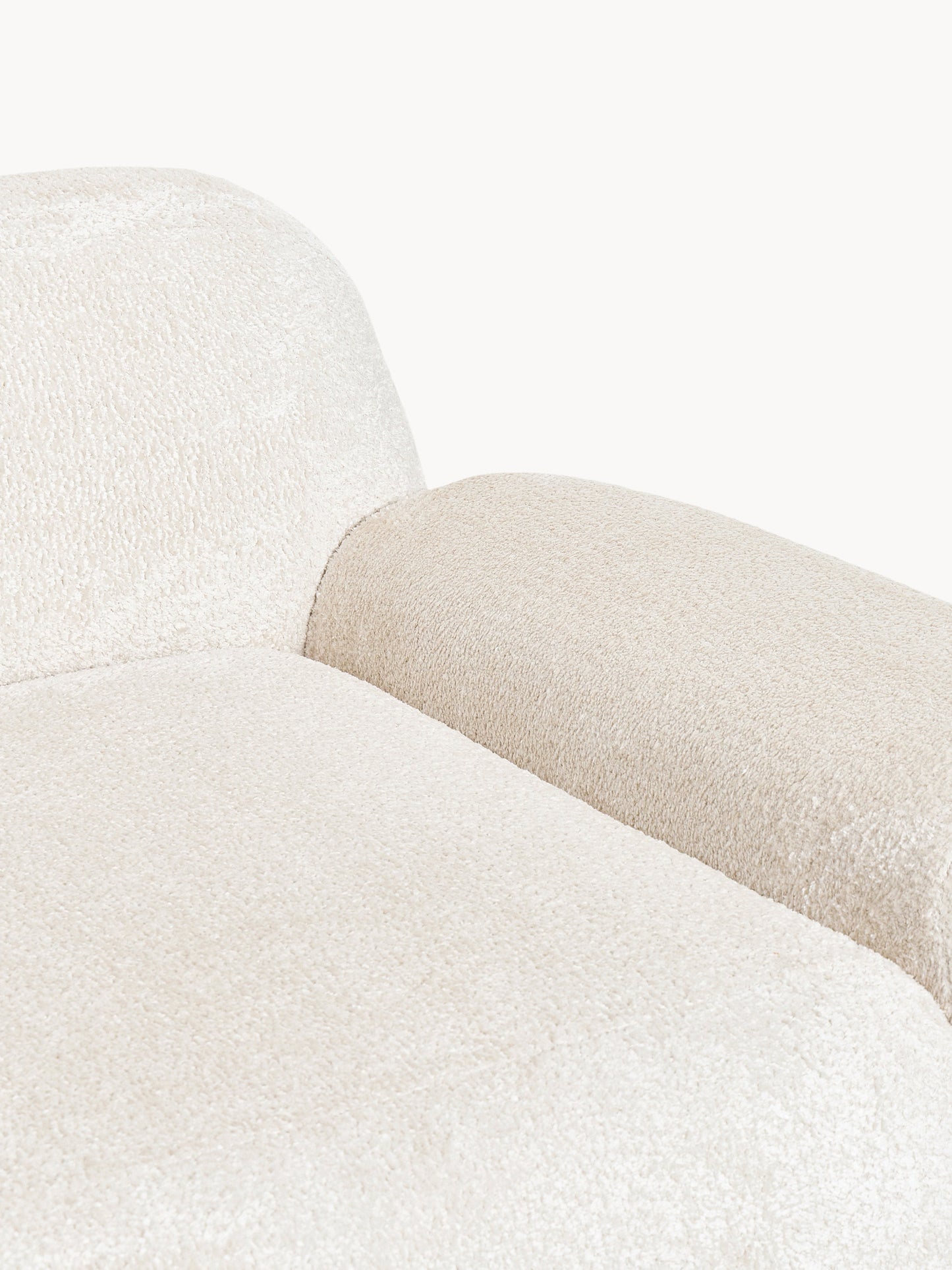 Modulare Teddy-Bouclé-Chaise Wolke (3-Sitzer)
