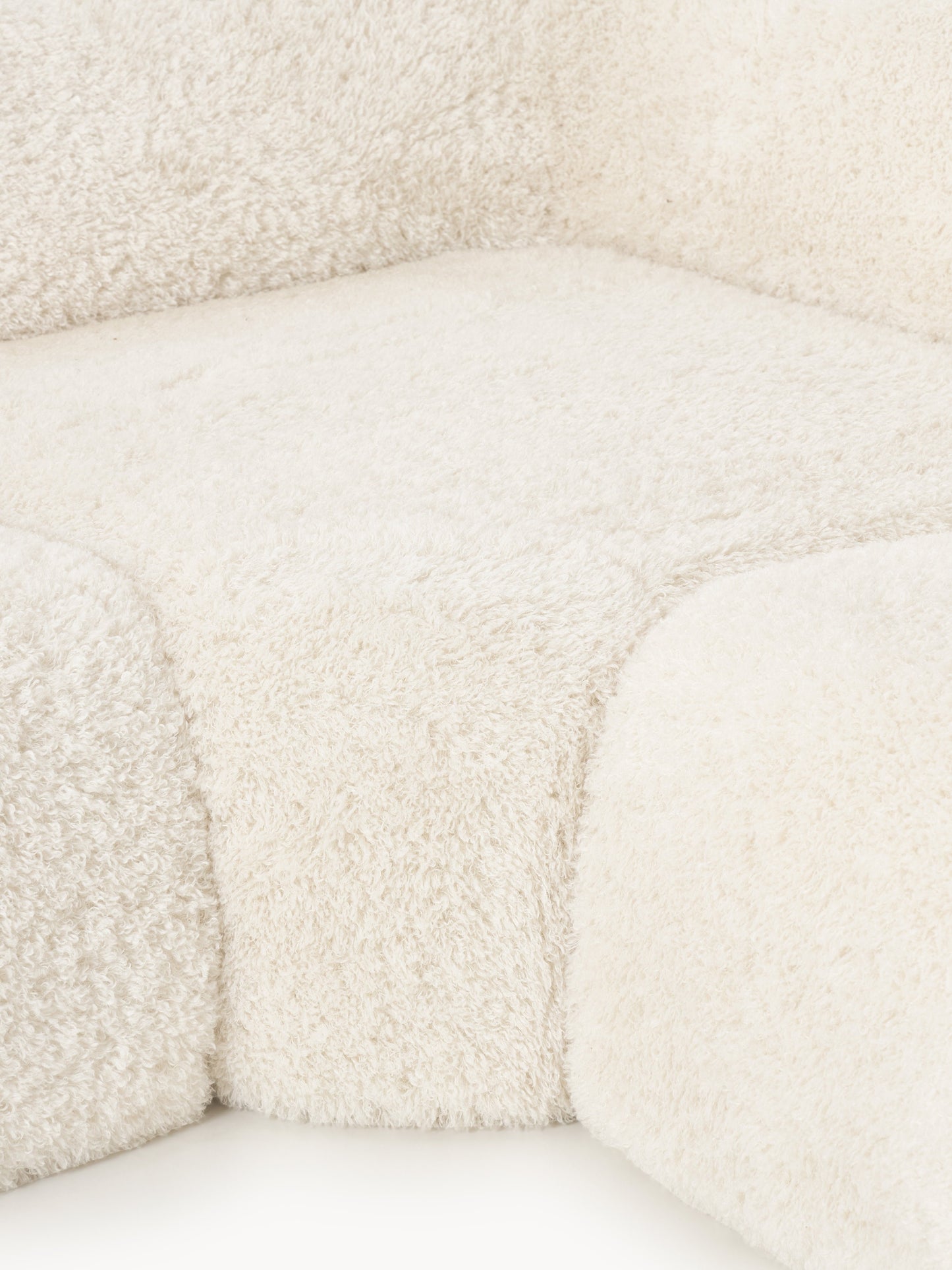 XL Modulares Teddy-Ecksofa Wolke mit Chaiselongue