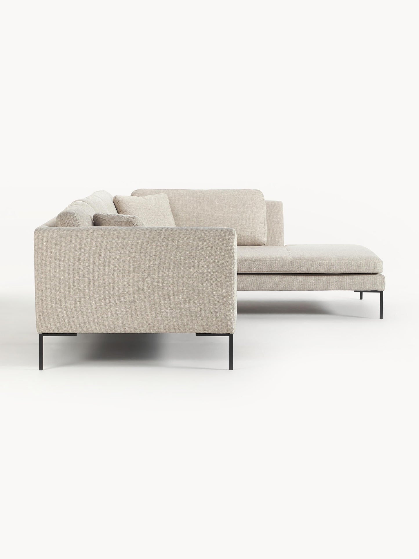 Ecksofa Emma mit Metall-Füßen