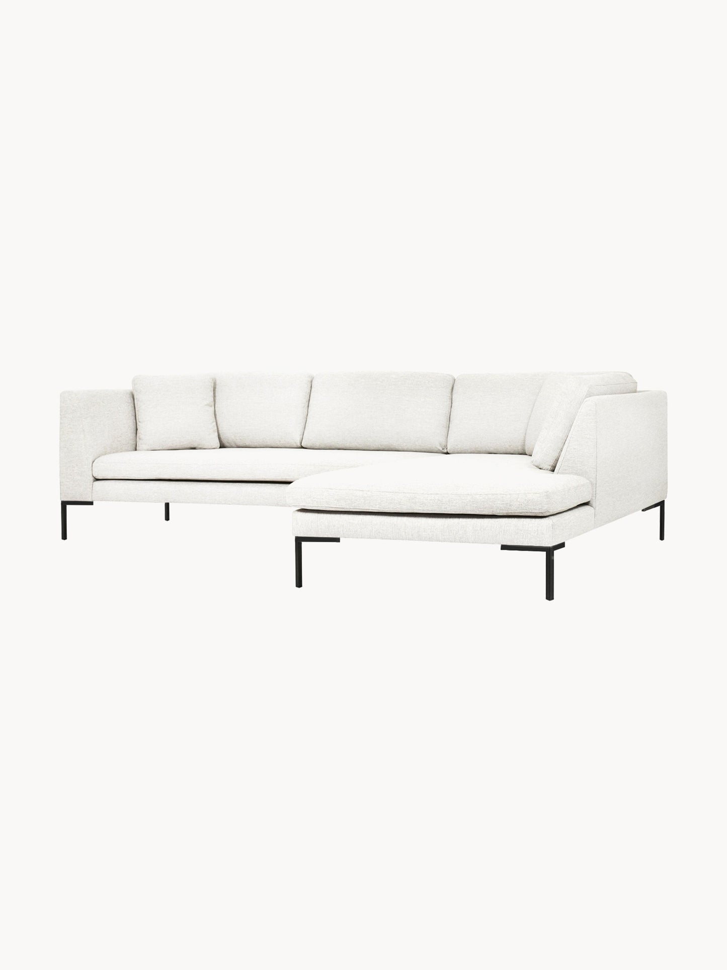 Ecksofa Emma mit Metall-Füßen