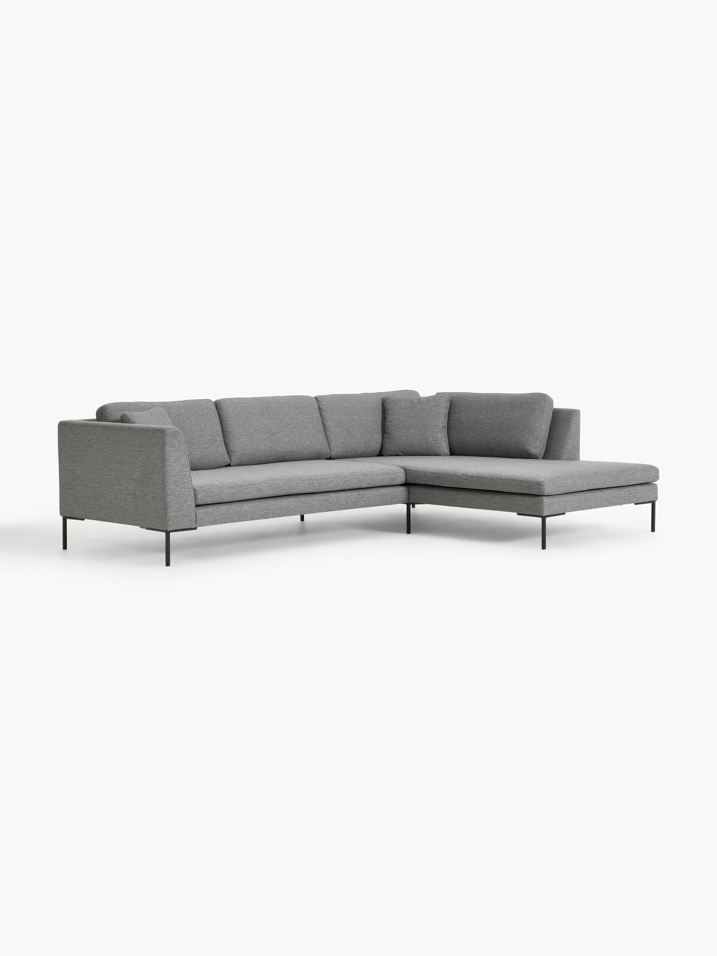 Ecksofa Emma mit Metall-Füßen