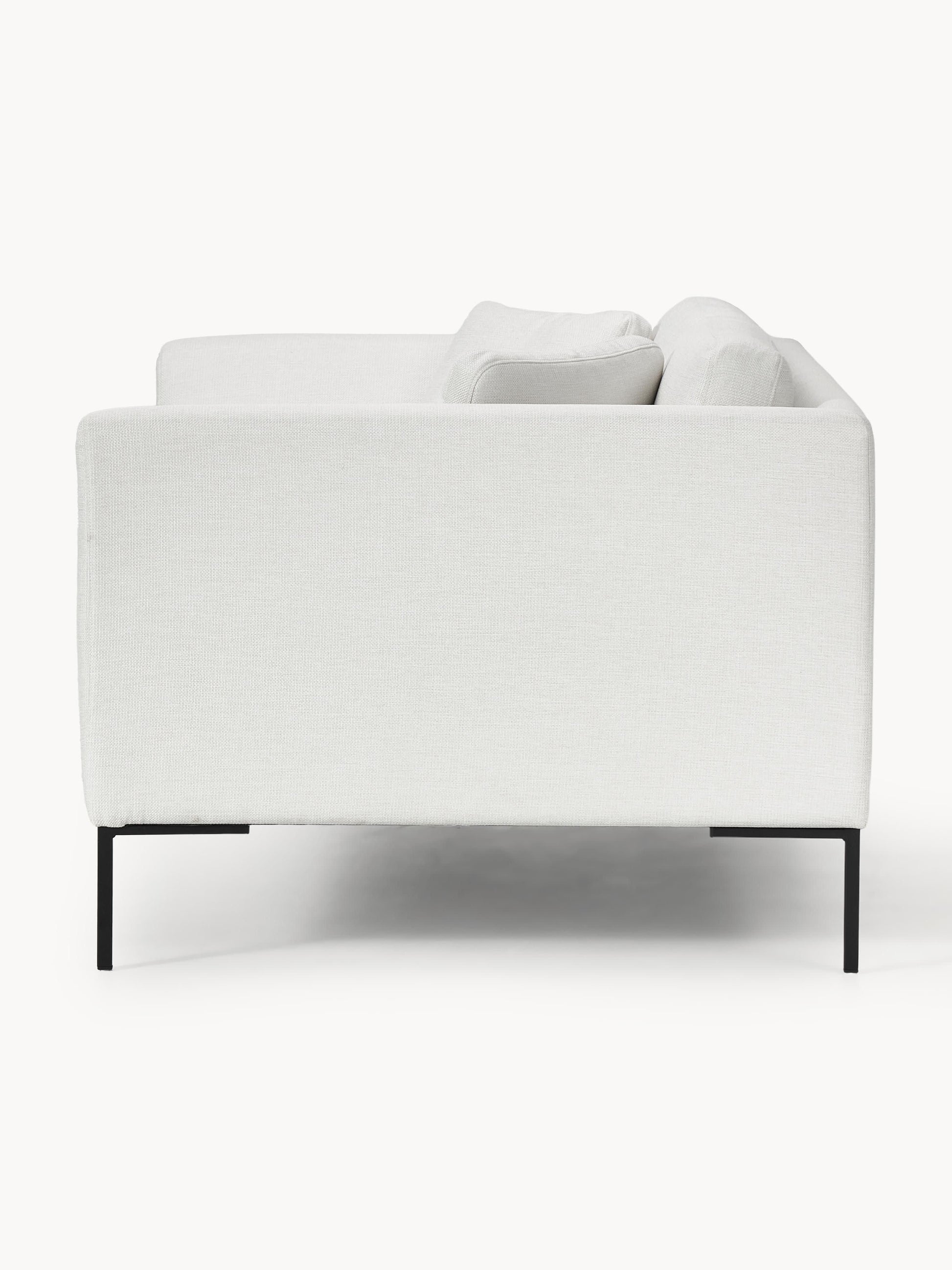 Sofa Emma (3-Sitzer) mit Metall-Füßen