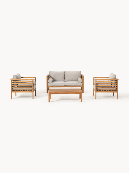 Garten-Lounge-Set Bo aus Akazienholz, 4er-Set