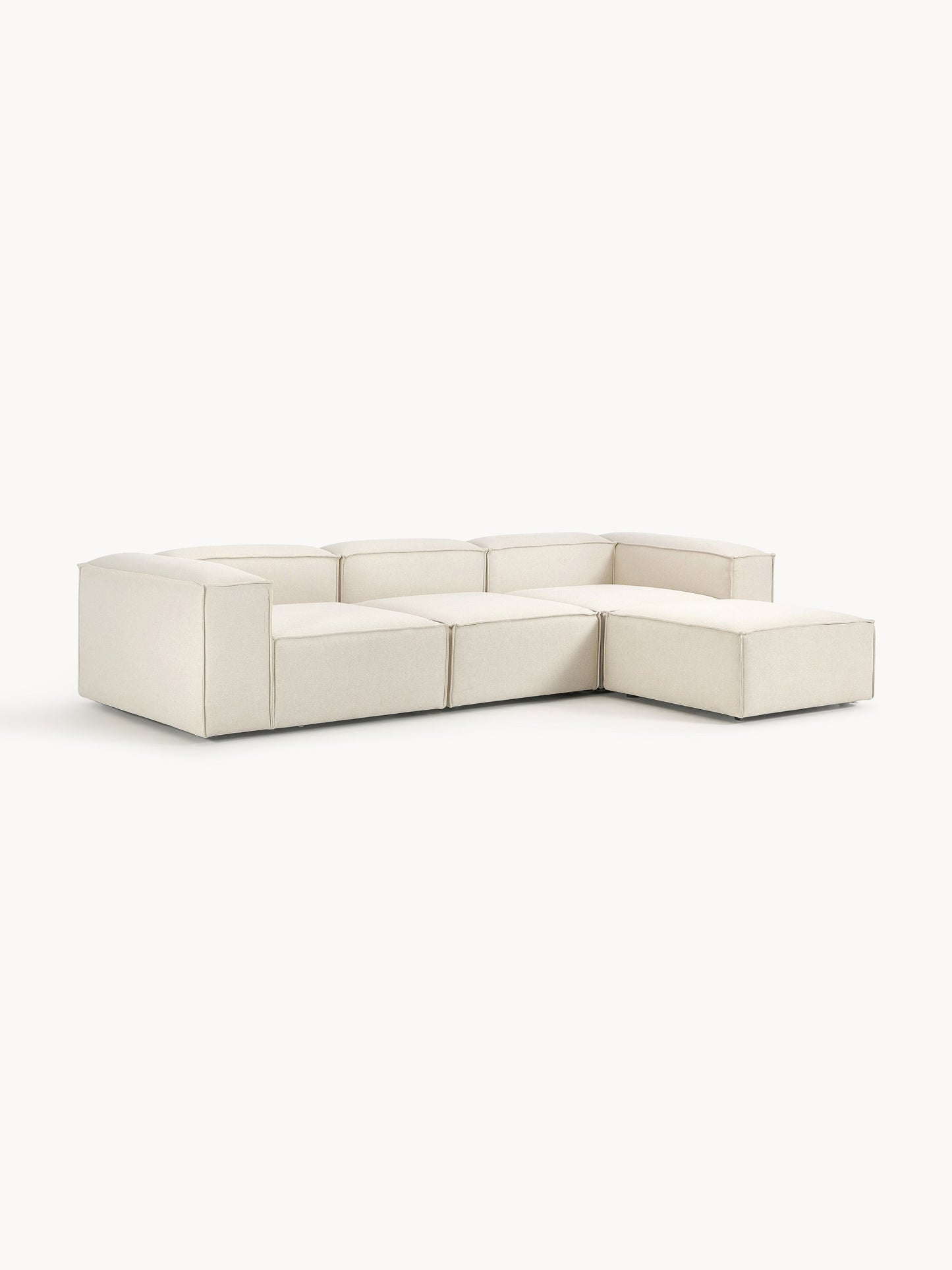 Modulares Sofa Lennon (4-Sitzer) mit Hocker (links/rechts)