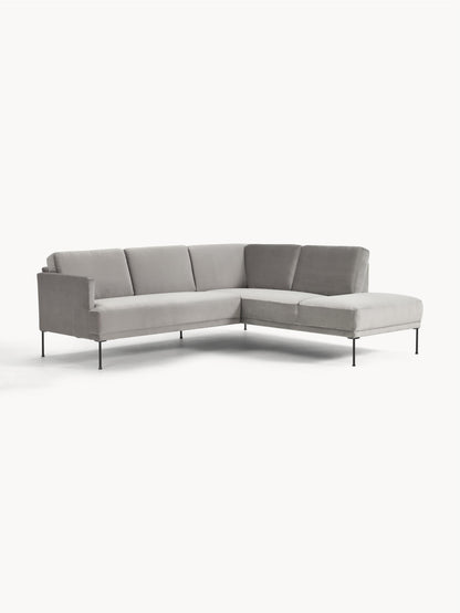 Samt-Ecksofa Fluente