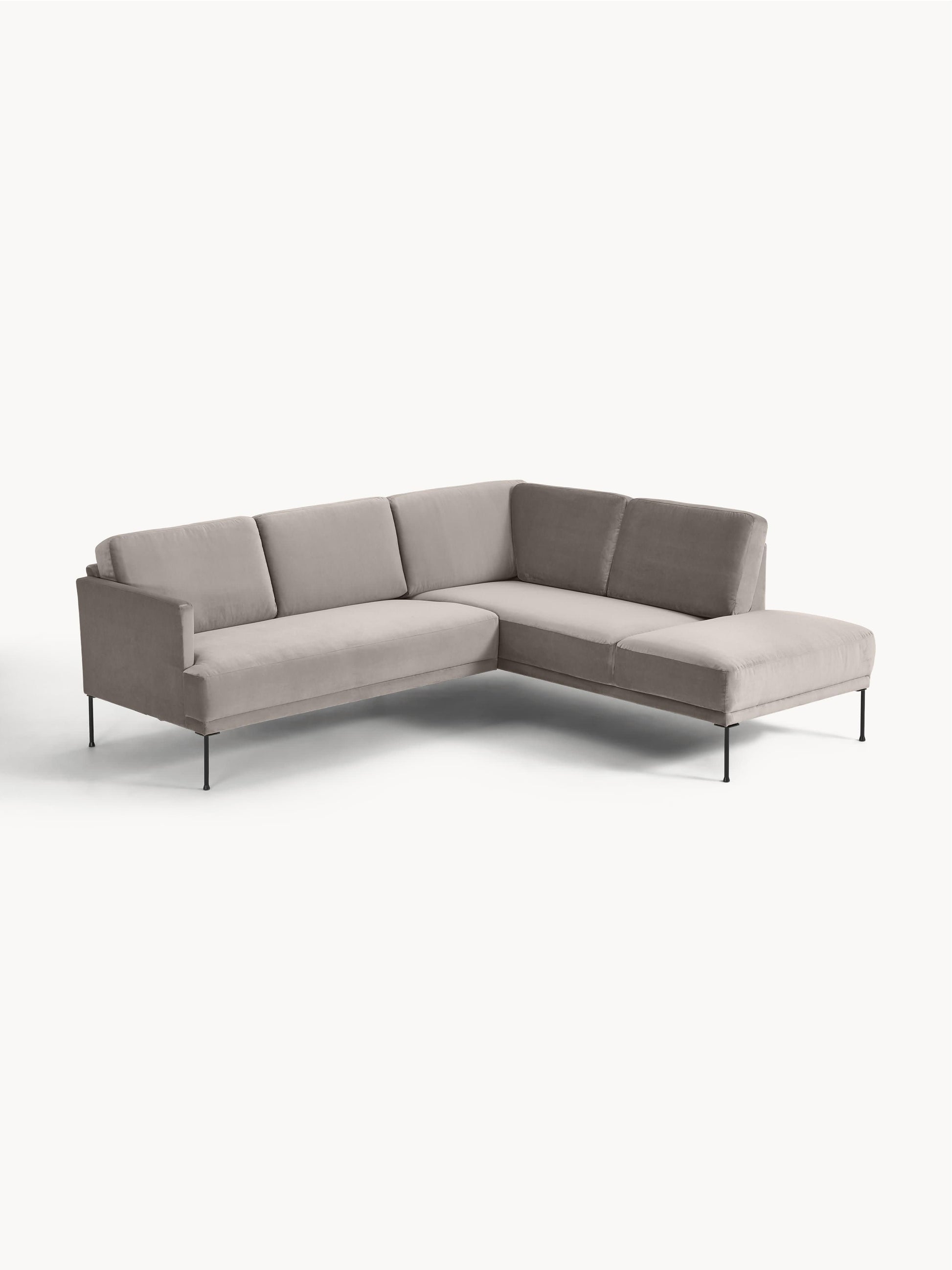 Samt-Ecksofa Fluente