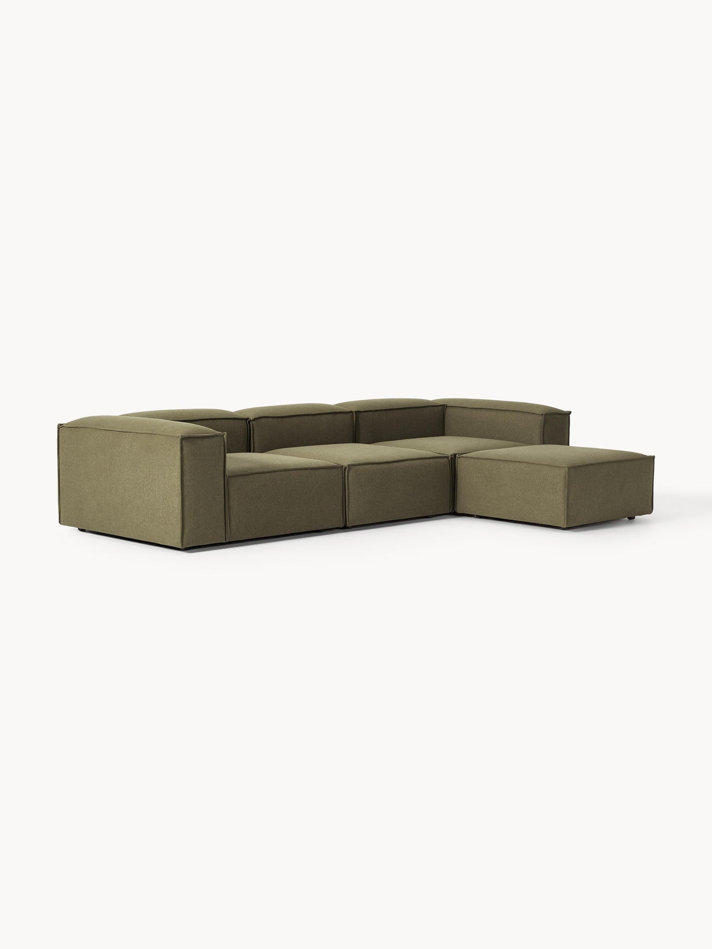 Modulares Sofa Lennon (4-Sitzer) mit Hocker (links/rechts)
