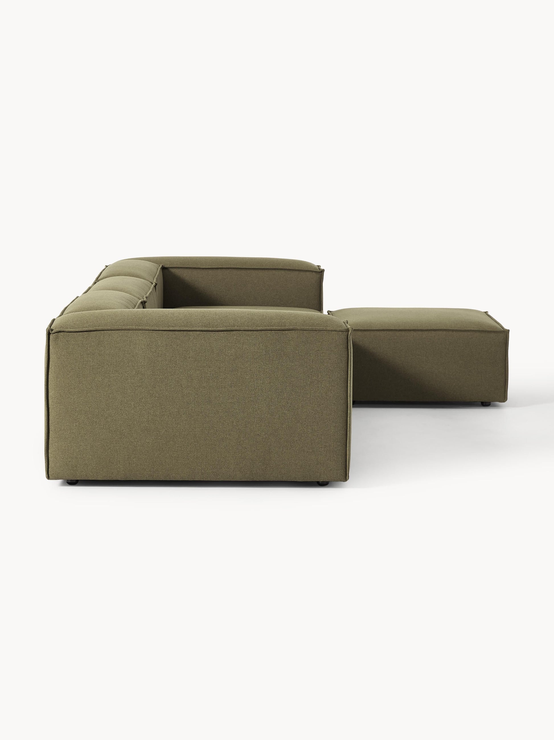 Modulares Sofa Lennon (4-Sitzer) mit Hocker (links/rechts)