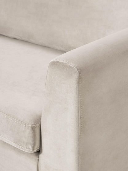 Samt-Sofa Luna, 3-Sitzer