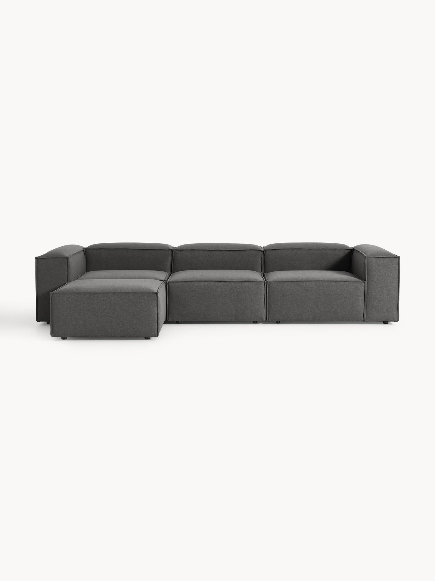 Modulares Sofa Lennon (4-Sitzer) mit Hocker (links/rechts)
