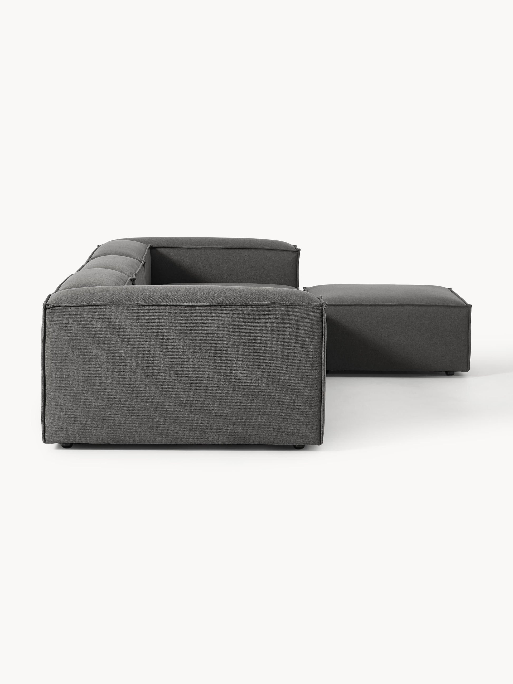 Modulares Sofa Lennon (4-Sitzer) mit Hocker (links/rechts)