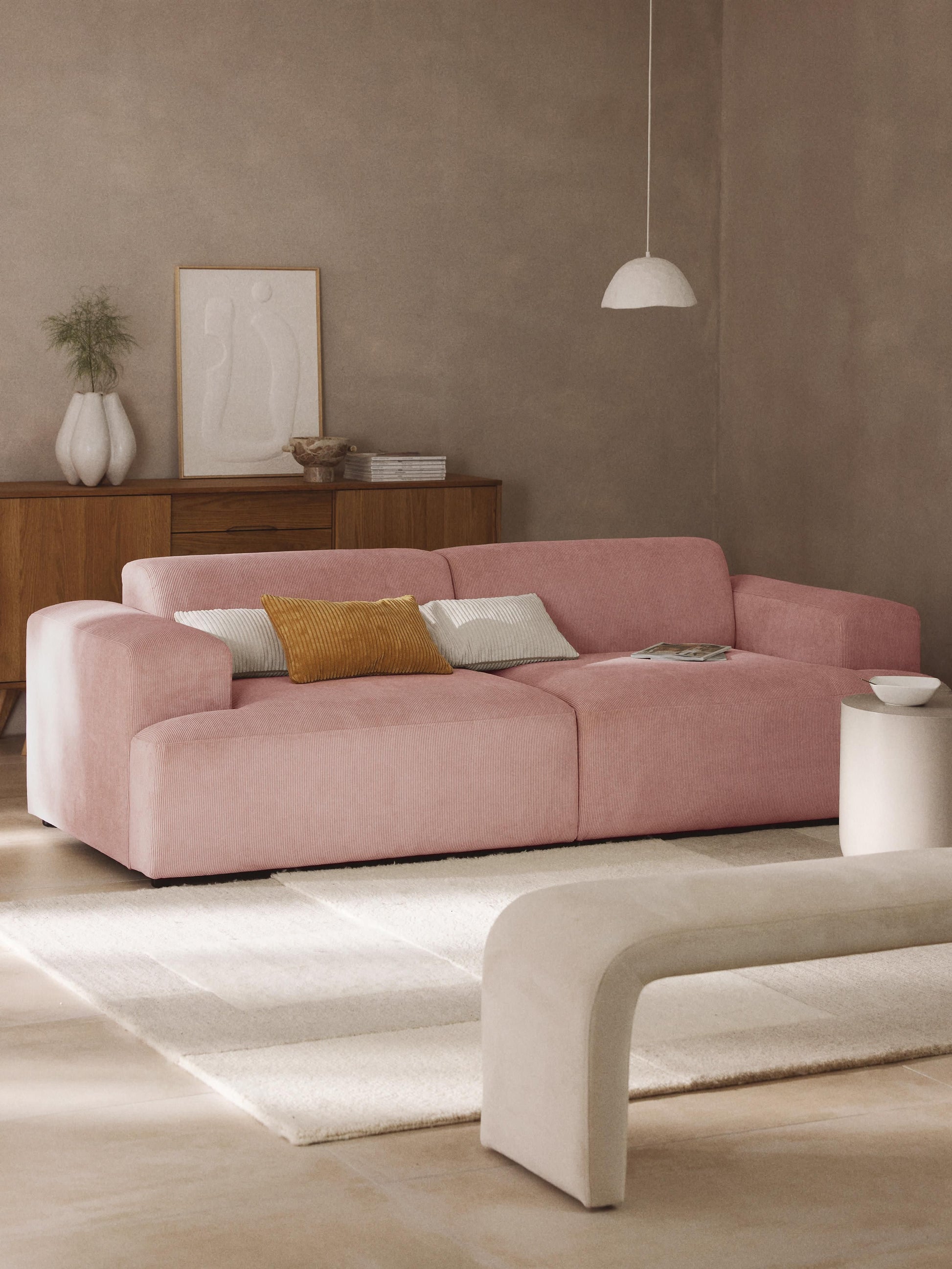 Cord-Sofa Melva (3-Sitzer)