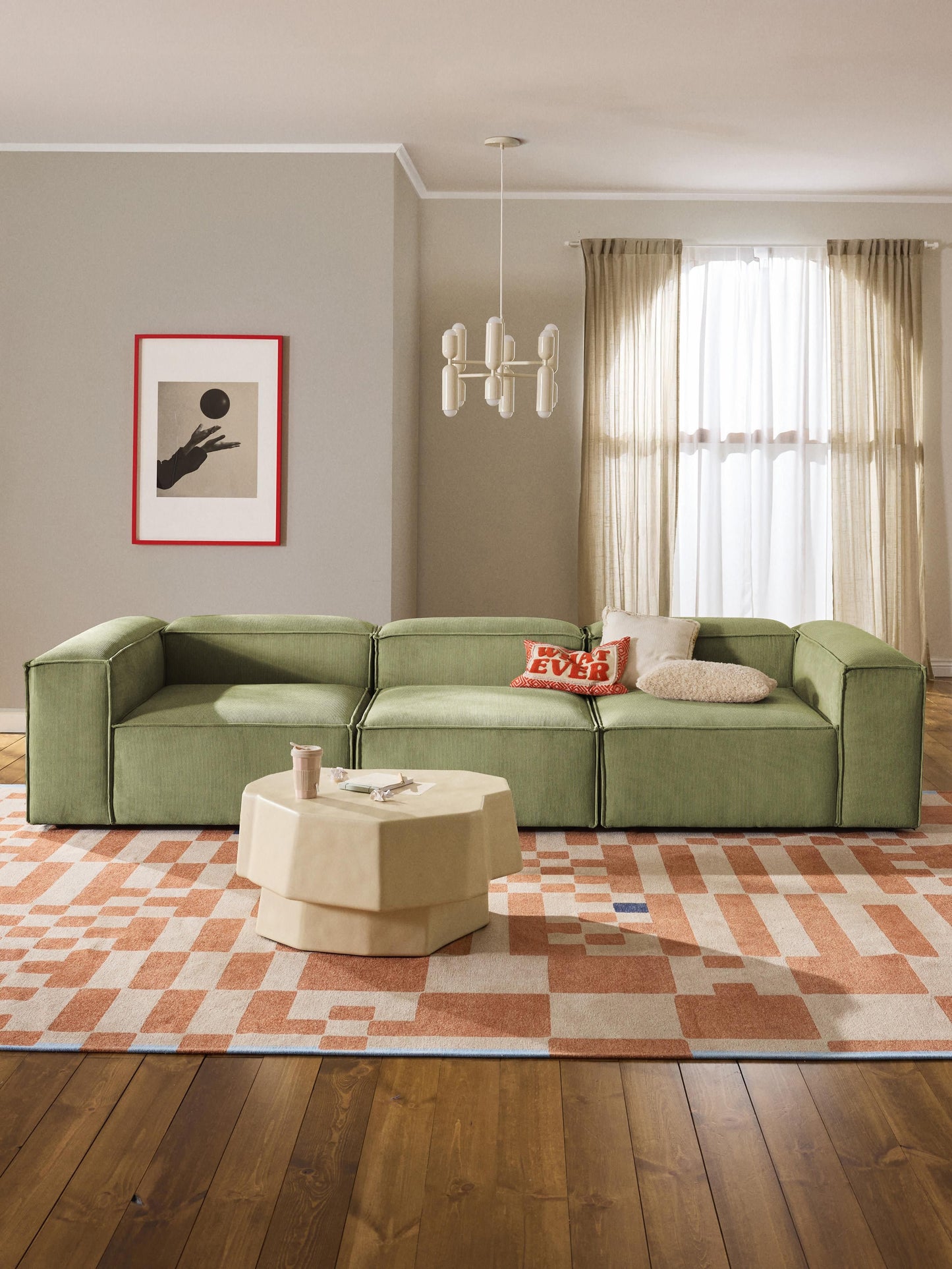 Modulares Sofa Lennon (4-Sitzer) aus Cord