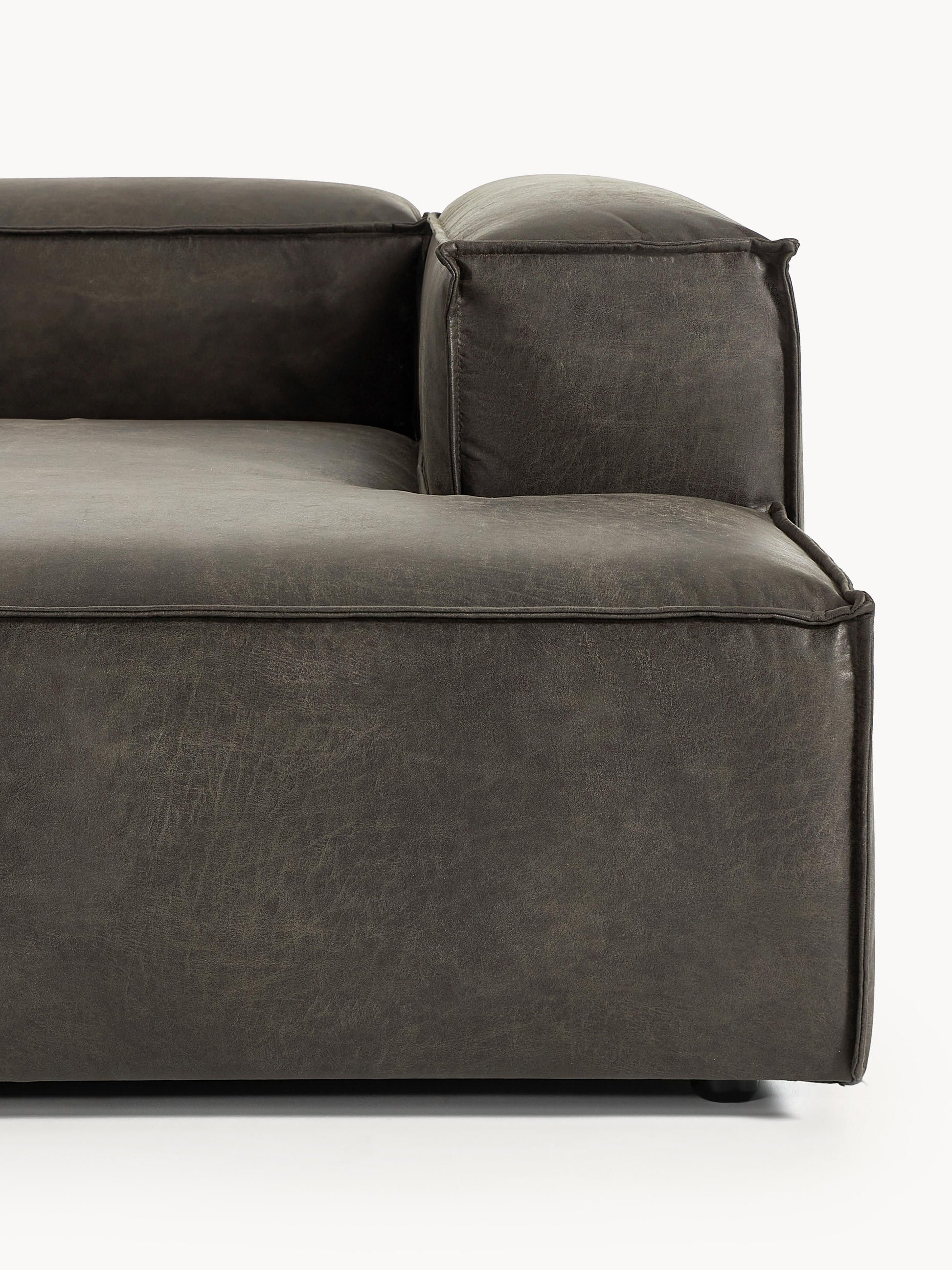 Modulares Ecksofa Lennon (4-Sitzer) aus Leder