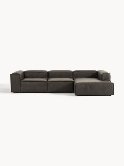 Galeriebild 1 - Modulares Ecksofa Lennon (4-Sitzer) aus Leder