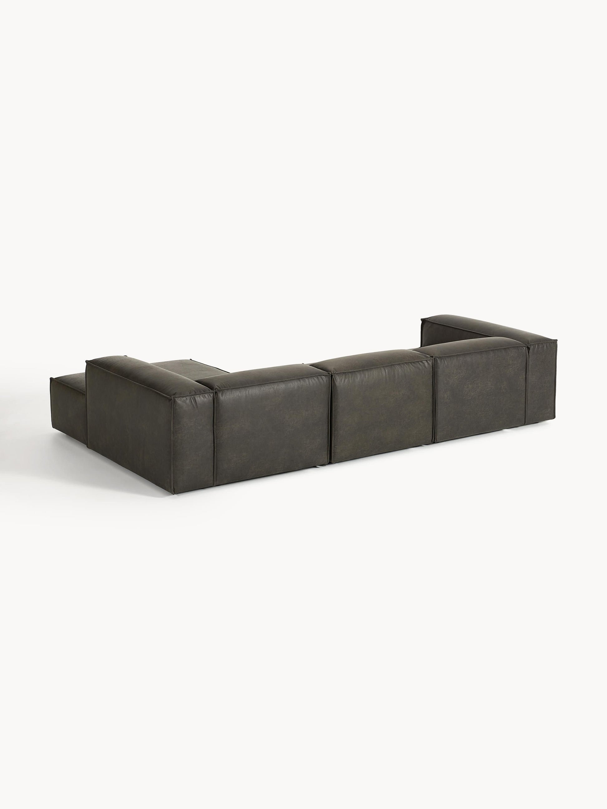 Modulares Ecksofa Lennon (4-Sitzer) aus Leder