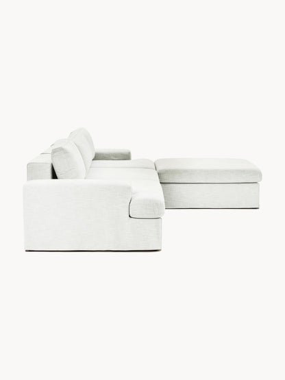 Modulares Sofa Russell (4-Sitzer) mit Hocker (links/rechts)